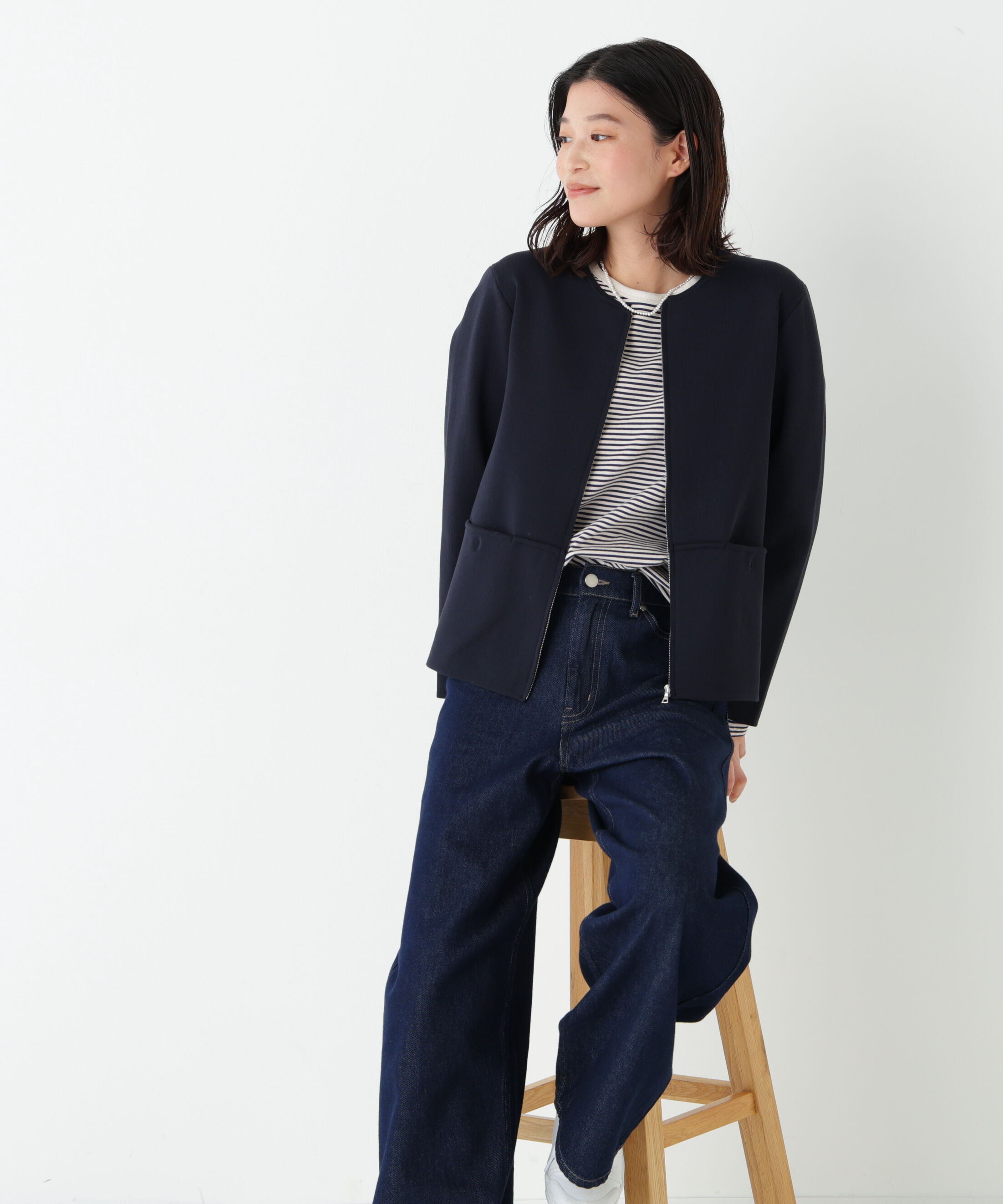  「◆コットンスムースジップアップＪＫ」|その他|