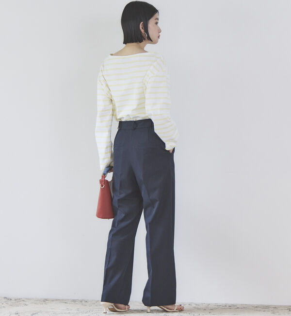 Doux archives「リネンライクストレートパンツ」|チノ|