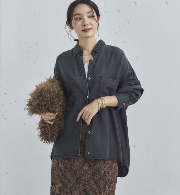 Doux archives「ソフトデニム２ＷＡＹシャツ／」|シャツ・ブラウス|