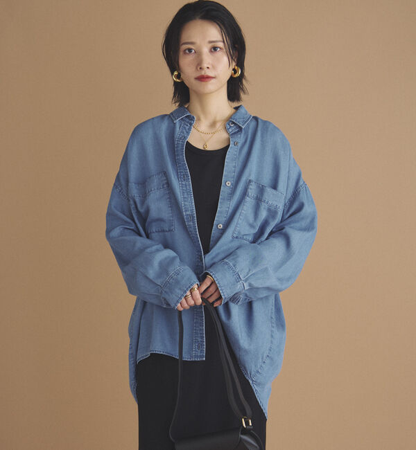 Doux archives「ソフトデニム２ＷＡＹシャツ／」|シャツ・ブラウス|