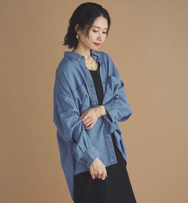 Doux archives「ソフトデニム２ＷＡＹシャツ／」|シャツ・ブラウス|