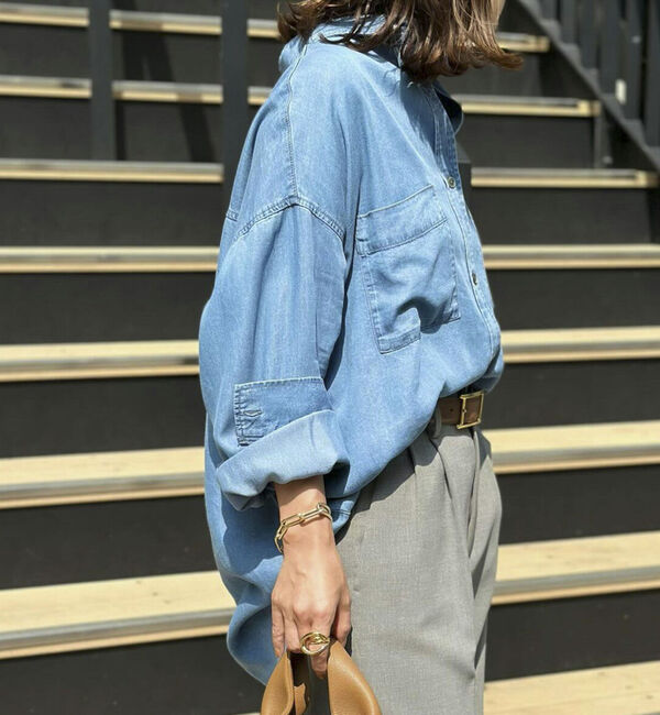 Doux archives「ソフトデニム２ＷＡＹシャツ／」|シャツ・ブラウス|