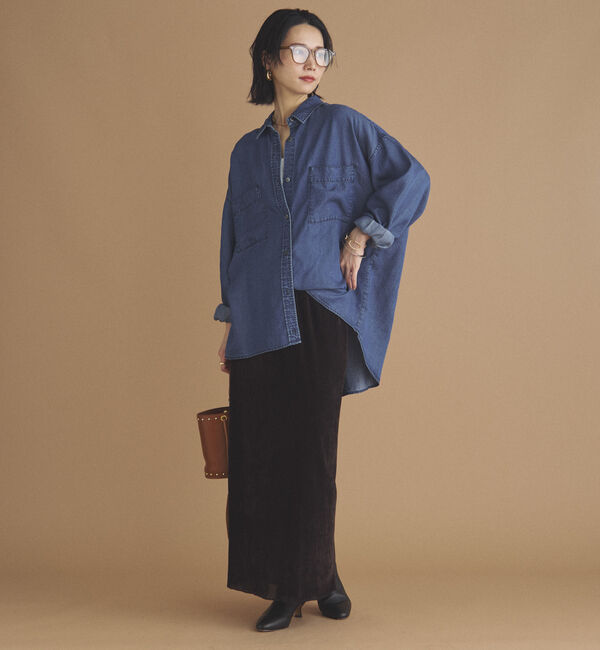 Doux archives「ソフトデニム２ＷＡＹシャツ／」|シャツ・ブラウス|
