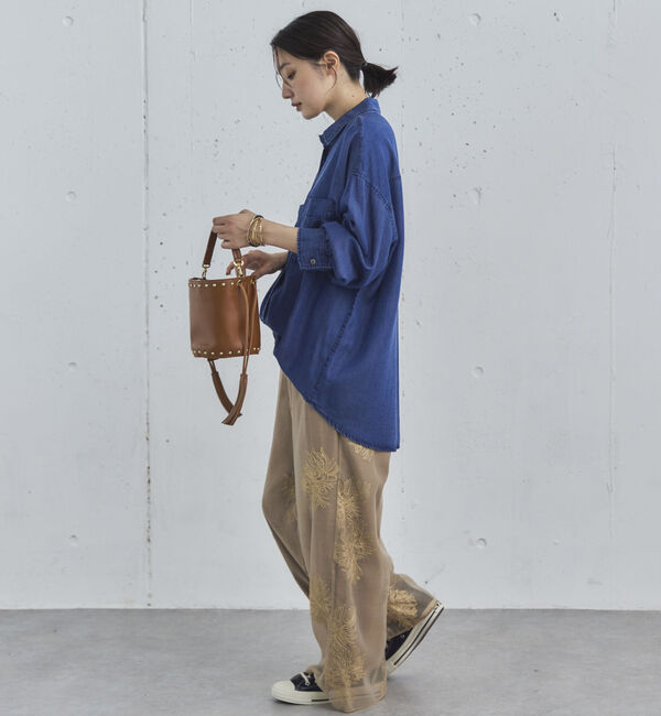 Doux archives「ソフトデニム２ＷＡＹシャツ／」|シャツ・ブラウス|