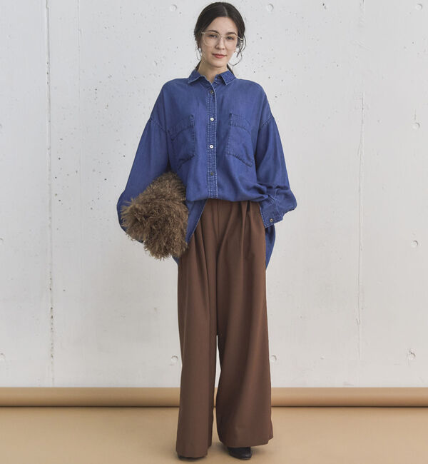 Doux archives「ソフトデニム２ＷＡＹシャツ／」|シャツ・ブラウス|