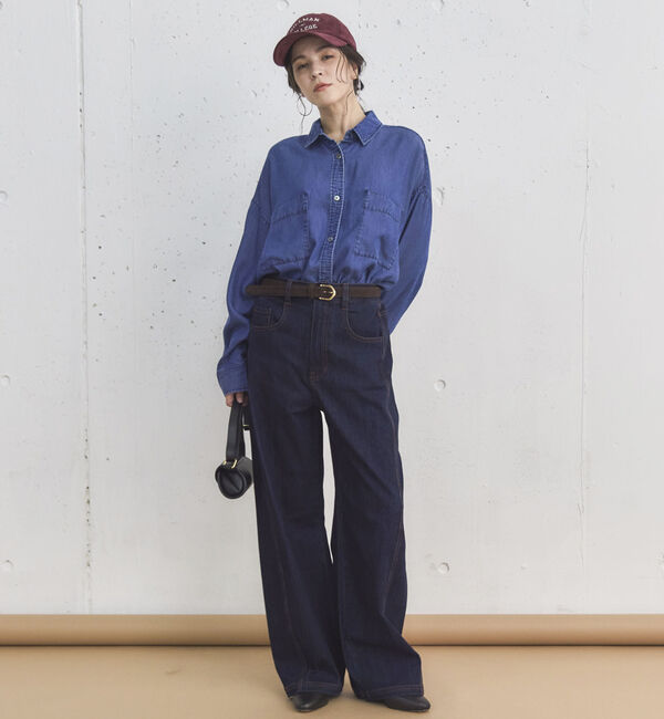 Doux archives「ソフトデニム２ＷＡＹシャツ／」|シャツ・ブラウス|