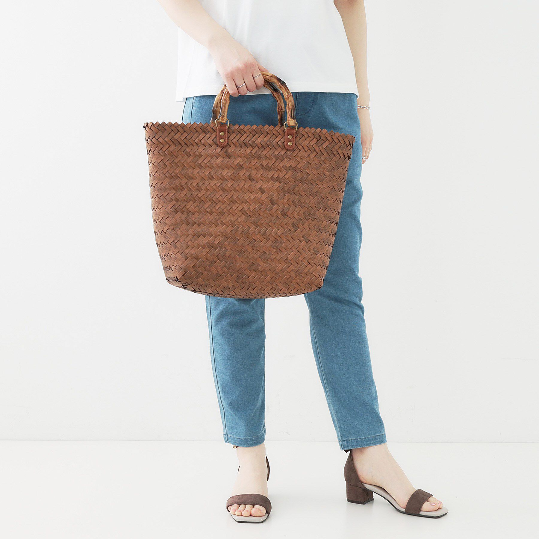 SHOO･LA･RUE「雑材風メッシュトートバッグ」|トートバッグ|