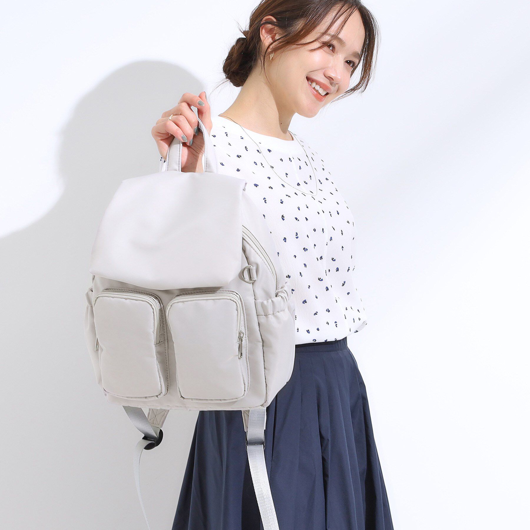 SHOO･LA･RUE「【撥水】Wポケットリュック」|リュック|