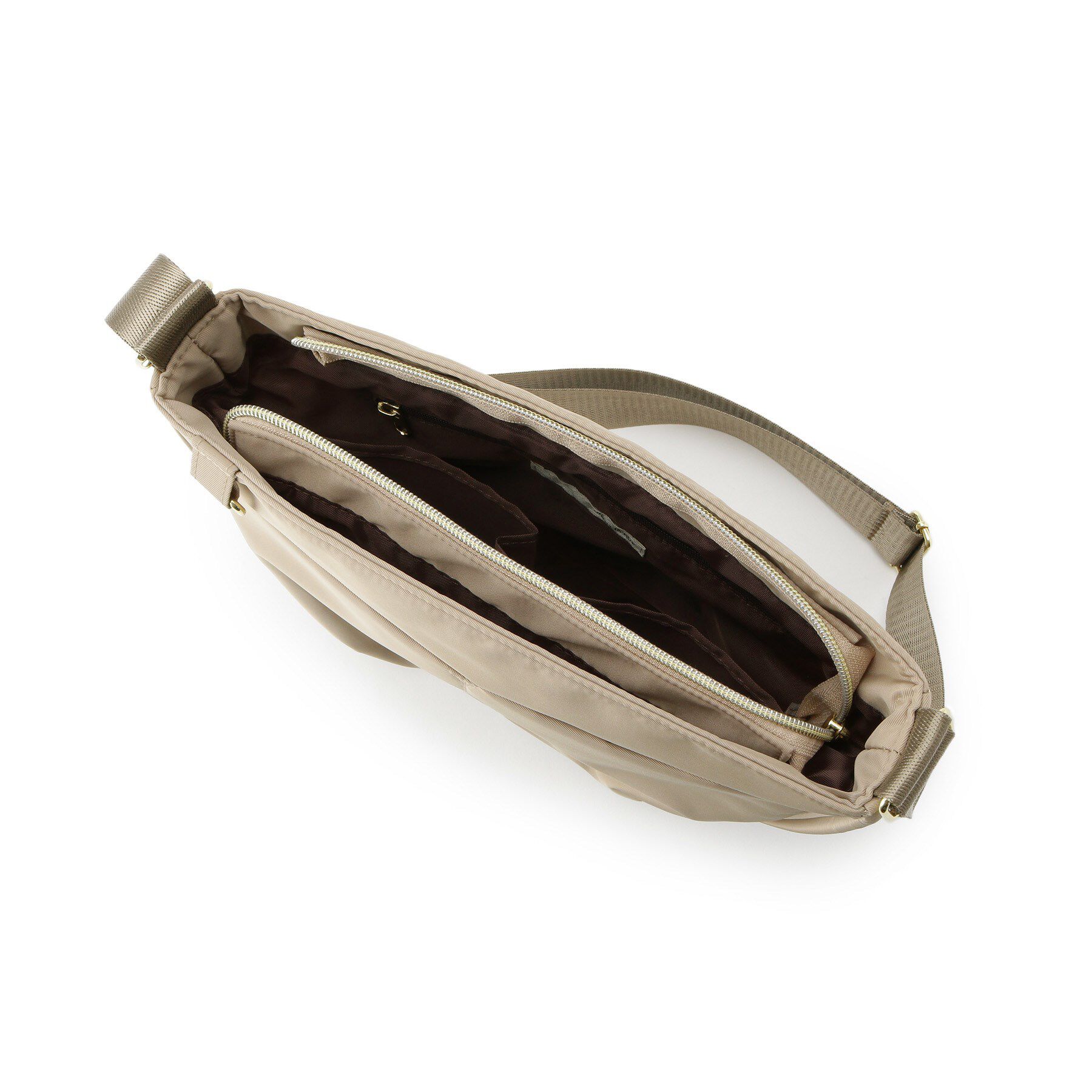 SHOO･LA･RUE「【撥水】フロントポケットハーフムーンショルダーバッグ」|ショルダー・メッセンジャー|