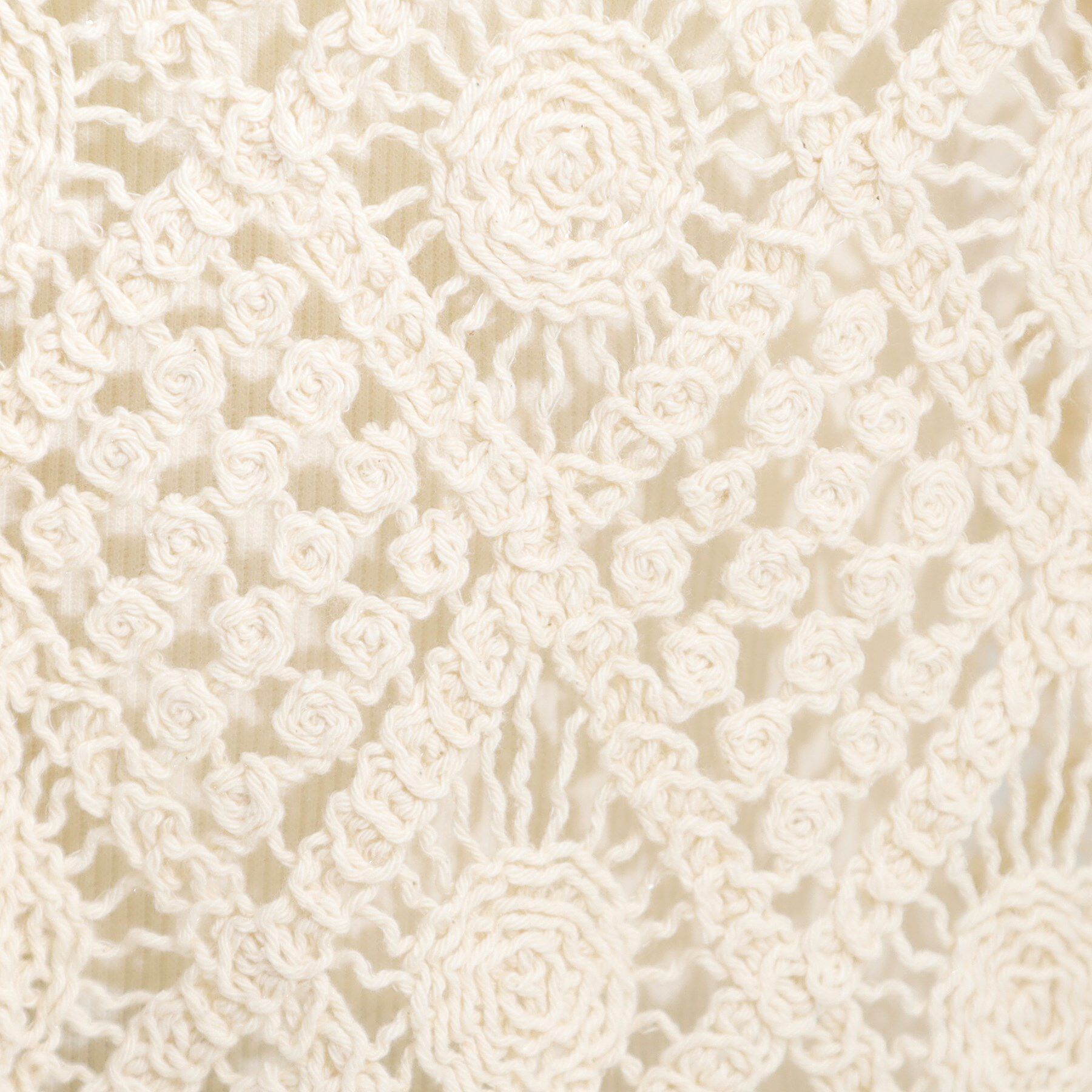 SHOO･LA･RUE「【2WAY】大人のほんのり甘いスタイルに クロシェレースカーディガン」|カーディガン|