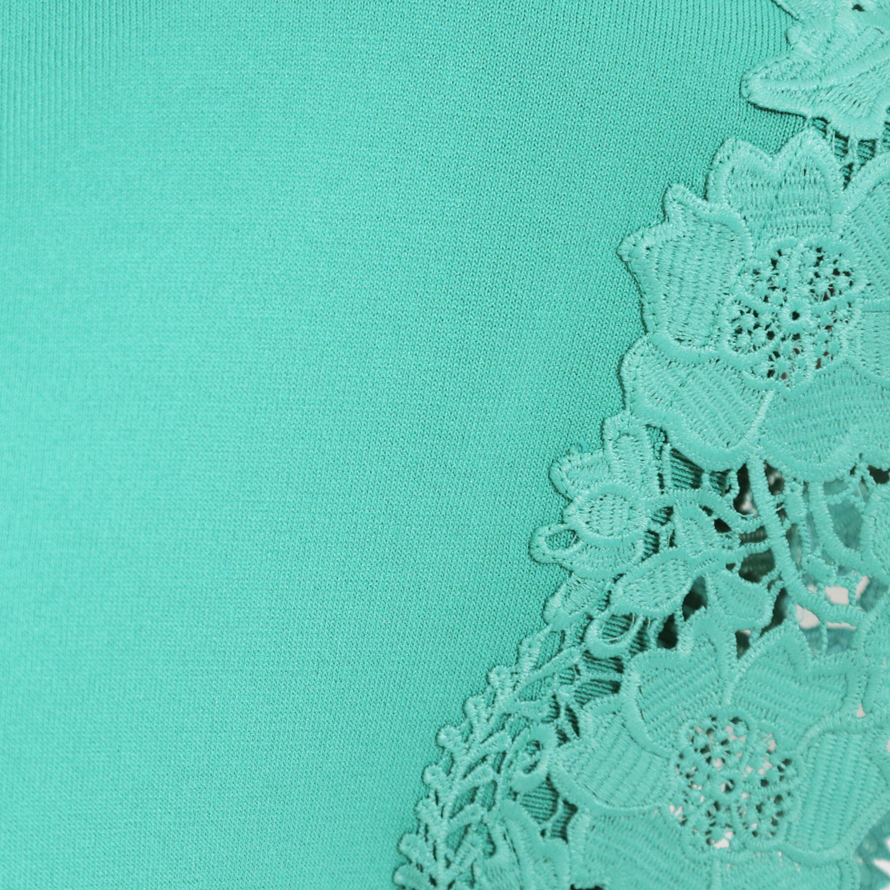 SHOO･LA･RUE「【S-LL/ひんやり/UV/】大人上品な お袖レースニット」|ニット・セーター|