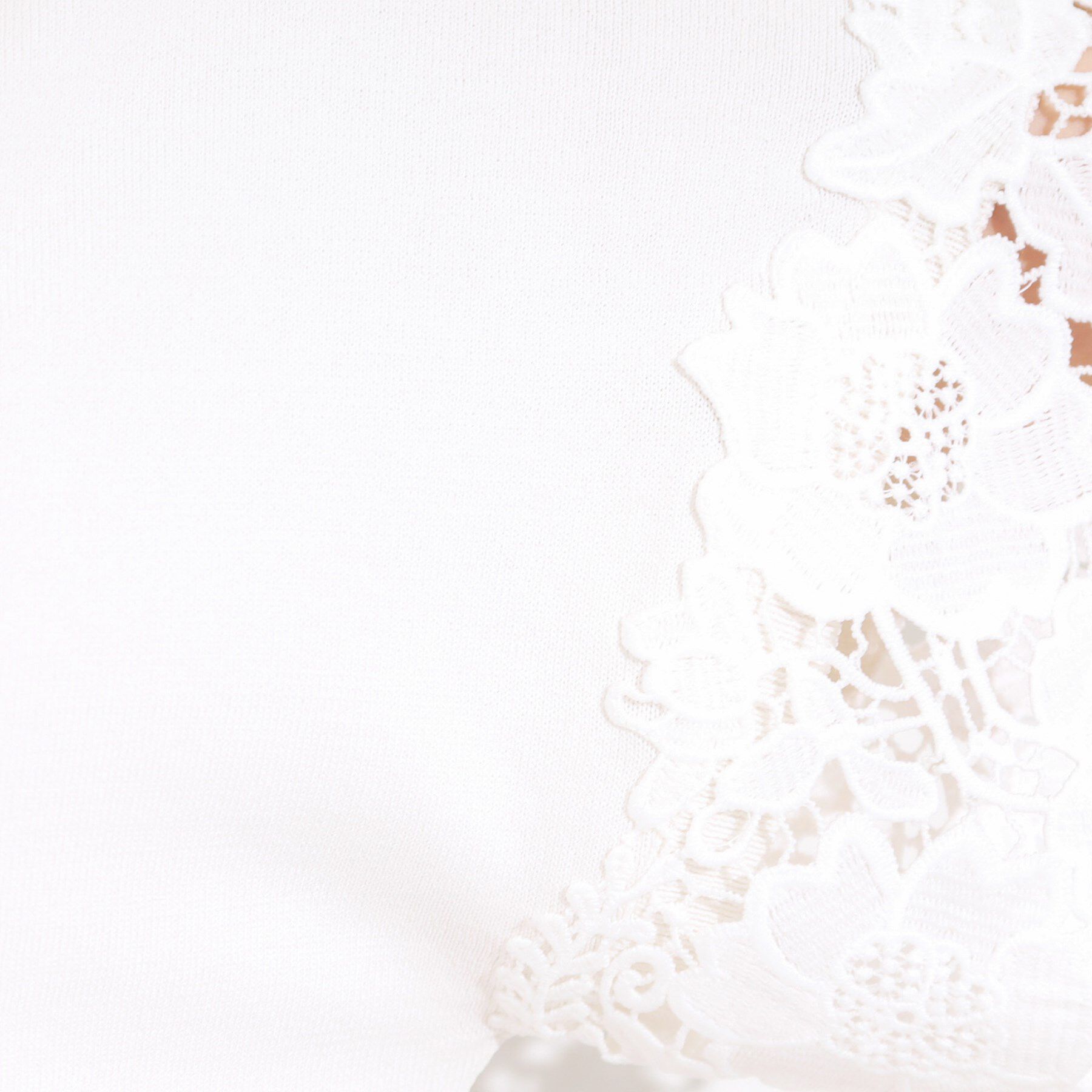 SHOO･LA･RUE「【S-LL/ひんやり/UV/】大人上品な お袖レースニット」|ニット・セーター|