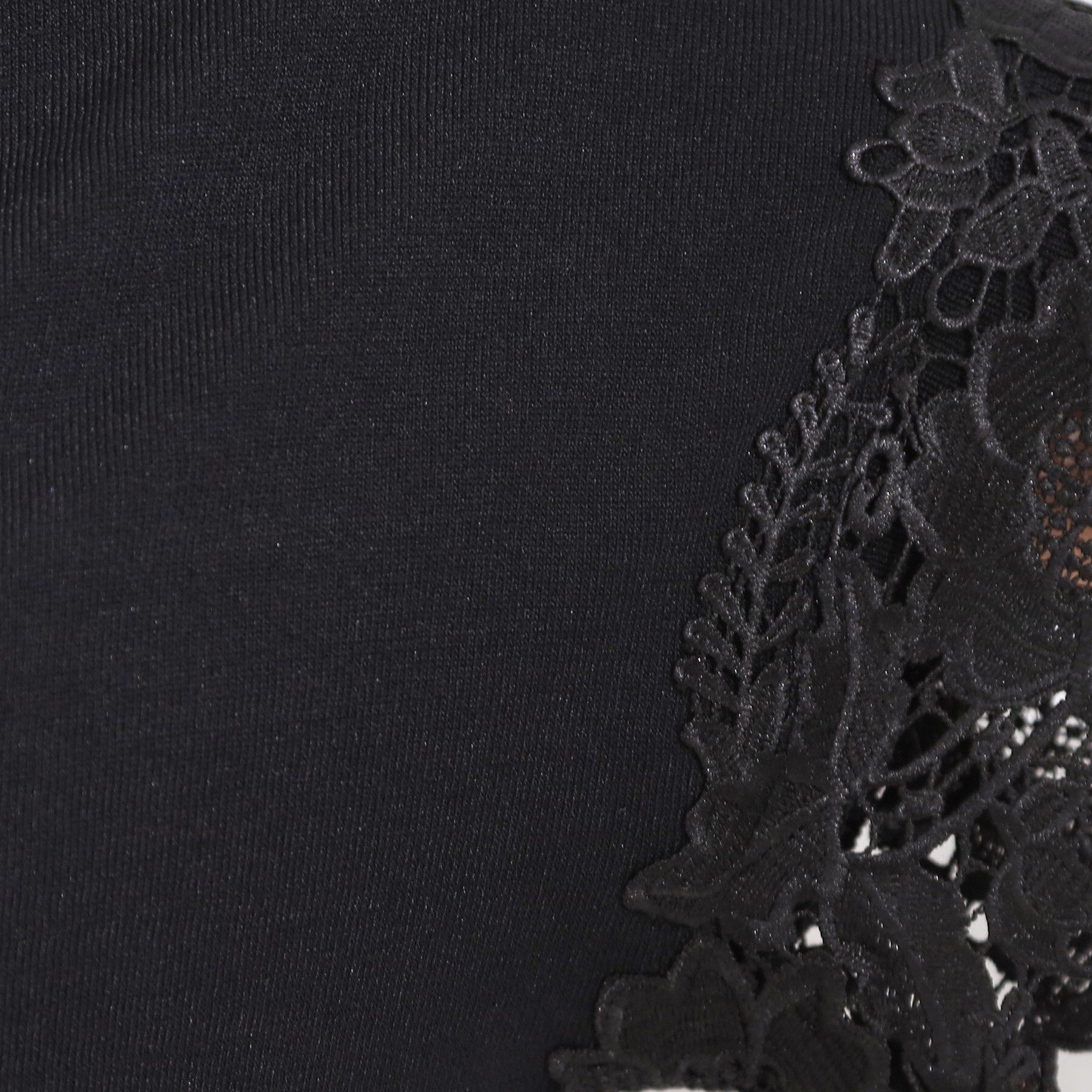 SHOO･LA･RUE「【S-LL/ひんやり/UV/】大人上品な お袖レースニット」|ニット・セーター|