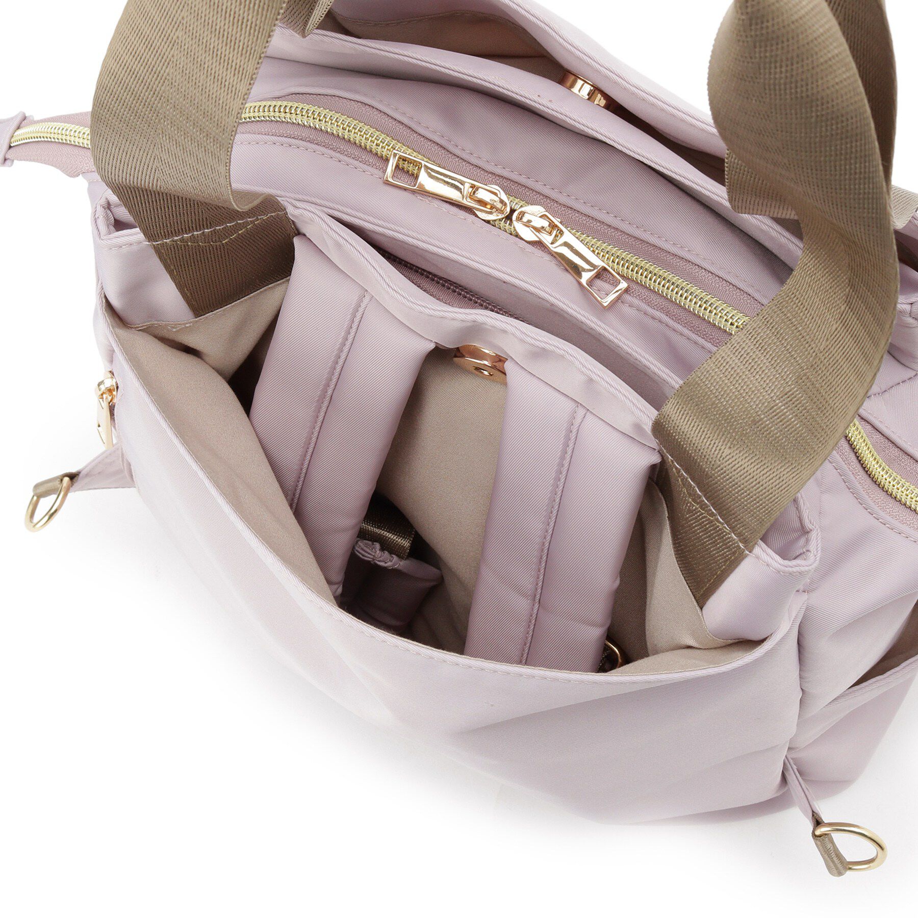 SHOO･LA･RUE「【撥水／2WAY】トートにもなる低反発ベルトの3層リュック」|リュック|