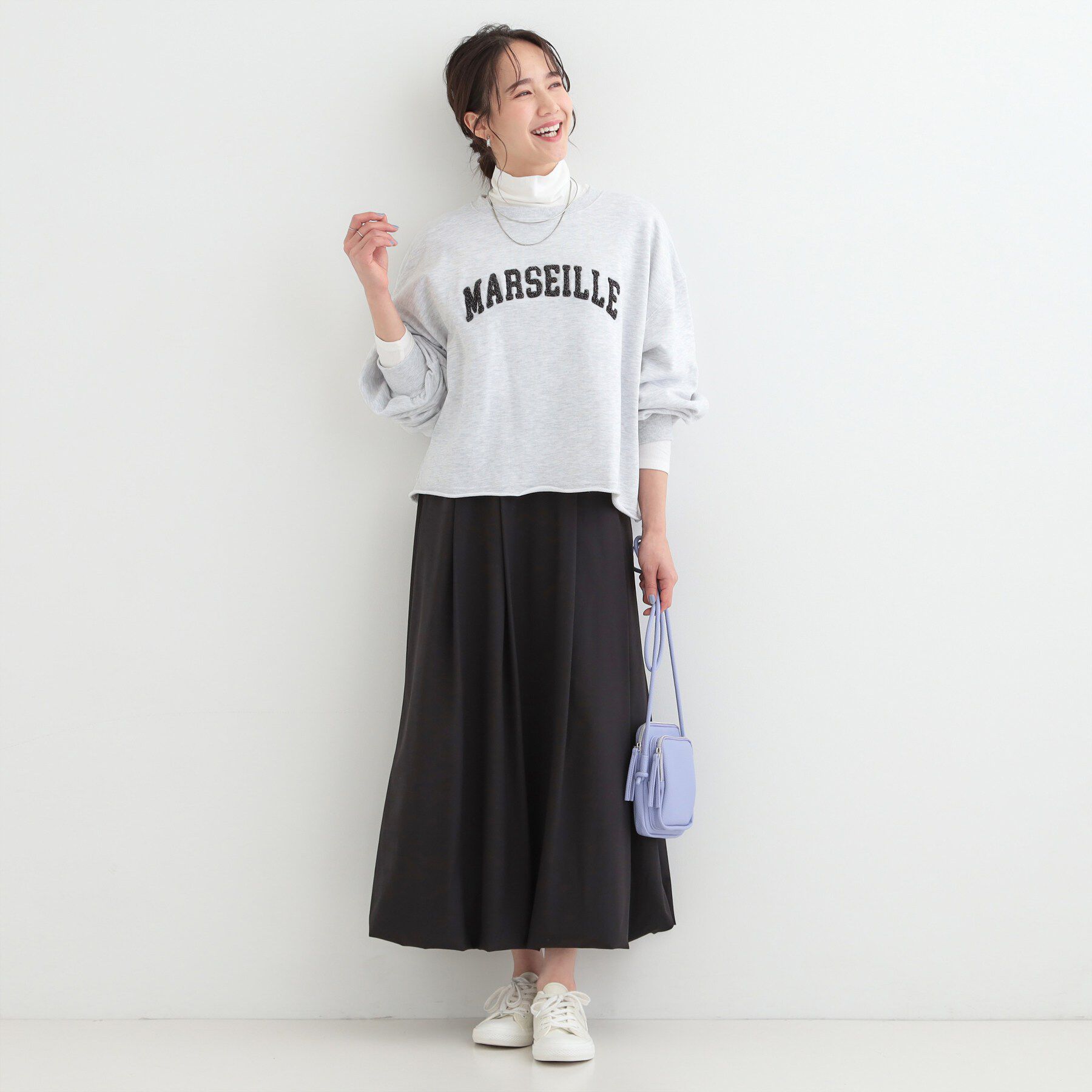 SHOO･LA･RUE「サガラ刺繍アソート裏毛スウェット」|パーカー|