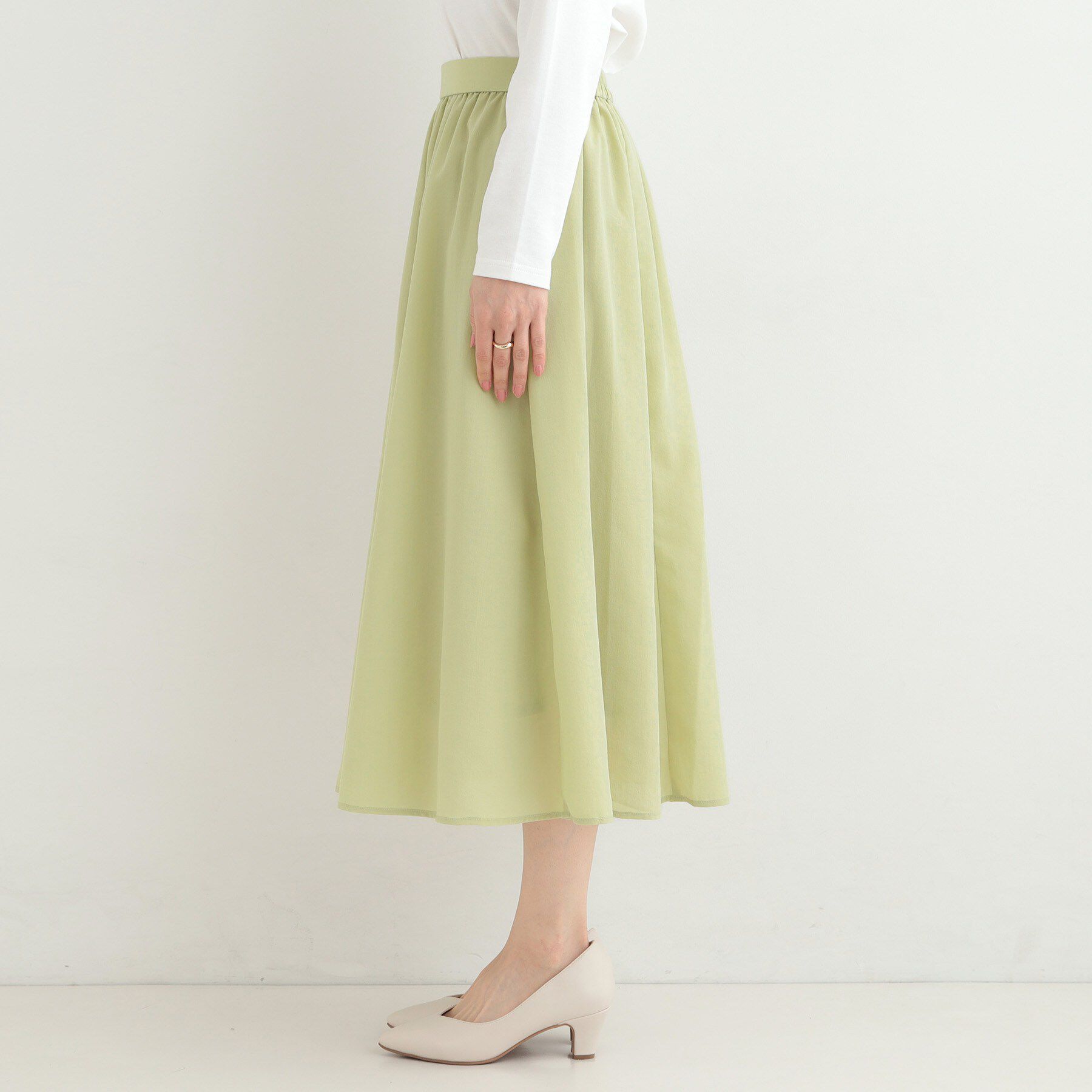 SHOO･LA･RUE「ギャザーフレアスカート」|スカート|