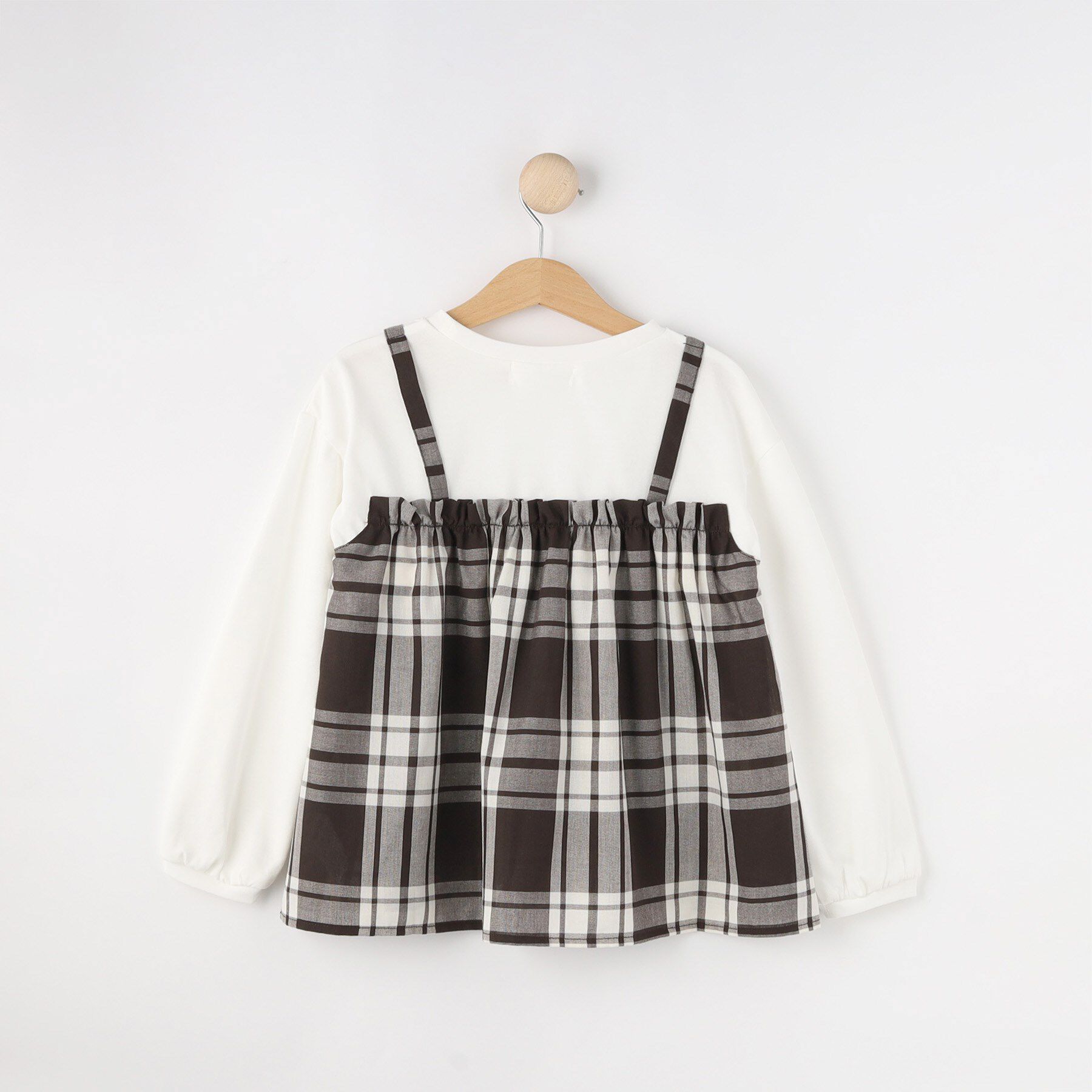 Dessin「ガーゼチェックドッキングカットソー」|Tシャツ・カットソー|