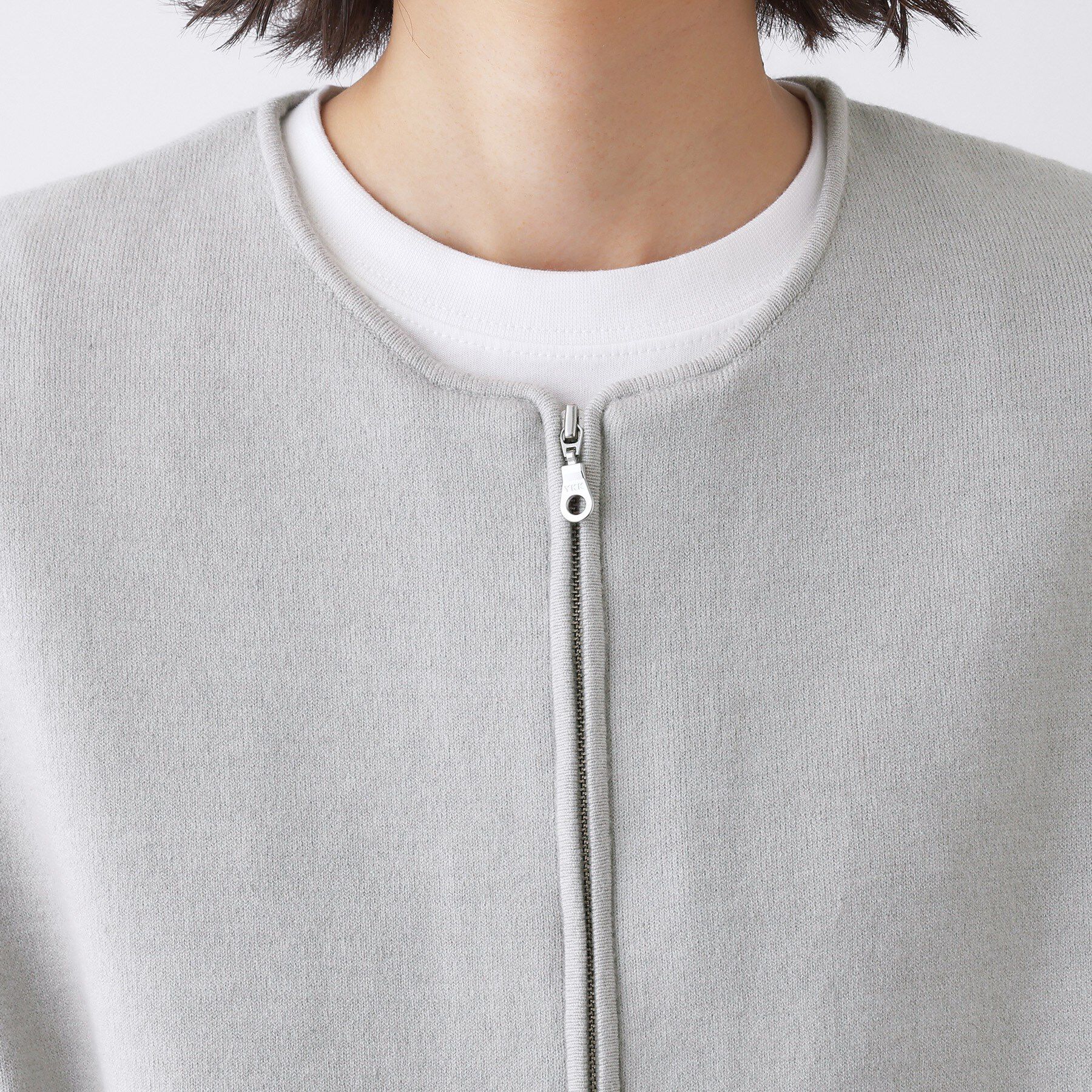 Dessin「【洗える】ダブルフェイスジップベスト」|ベスト・ジレ|