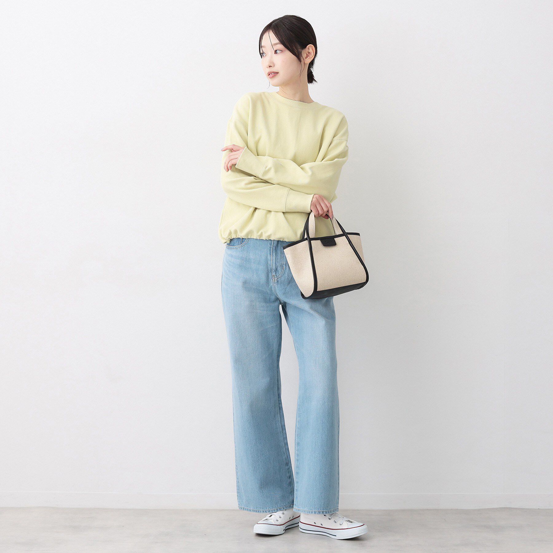 Dessin「【軽量/2WAY】パイピングコットンリネンミニバッグ」|ショルダー・メッセンジャー|