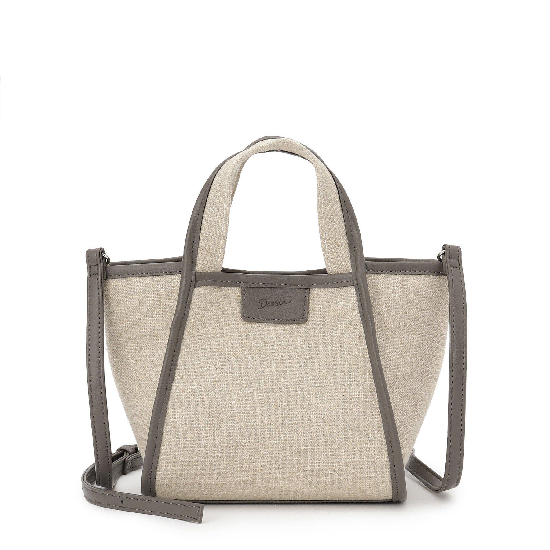 Dessin「【軽量/2WAY】パイピングコットンリネンミニバッグ」|ショルダー・メッセンジャー|