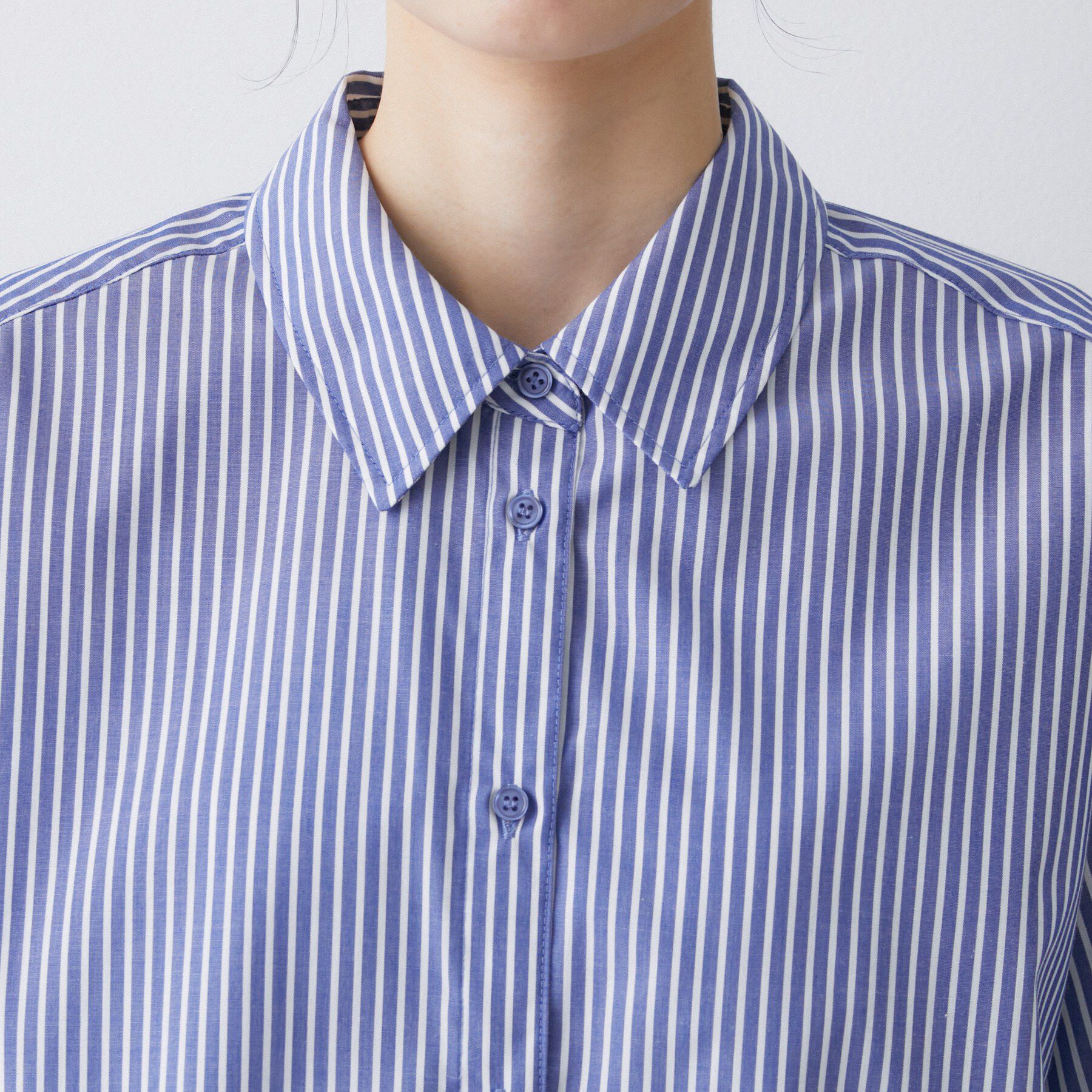 Dessin「【洗える】バルーンスリーブバンドカラーシャツ」|シャツ・ブラウス|