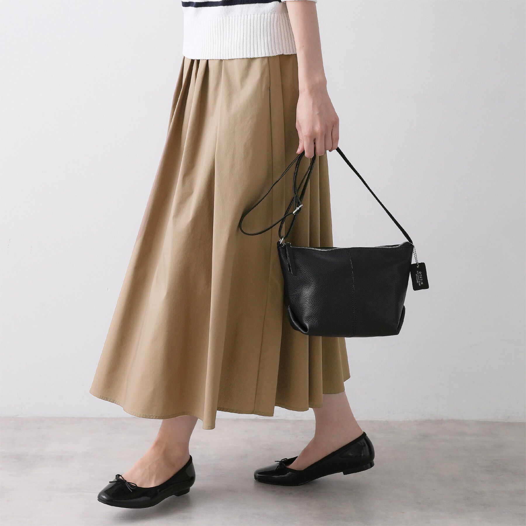 Dessin「【洗える】タックギャザーフレアスカート」|スカート|