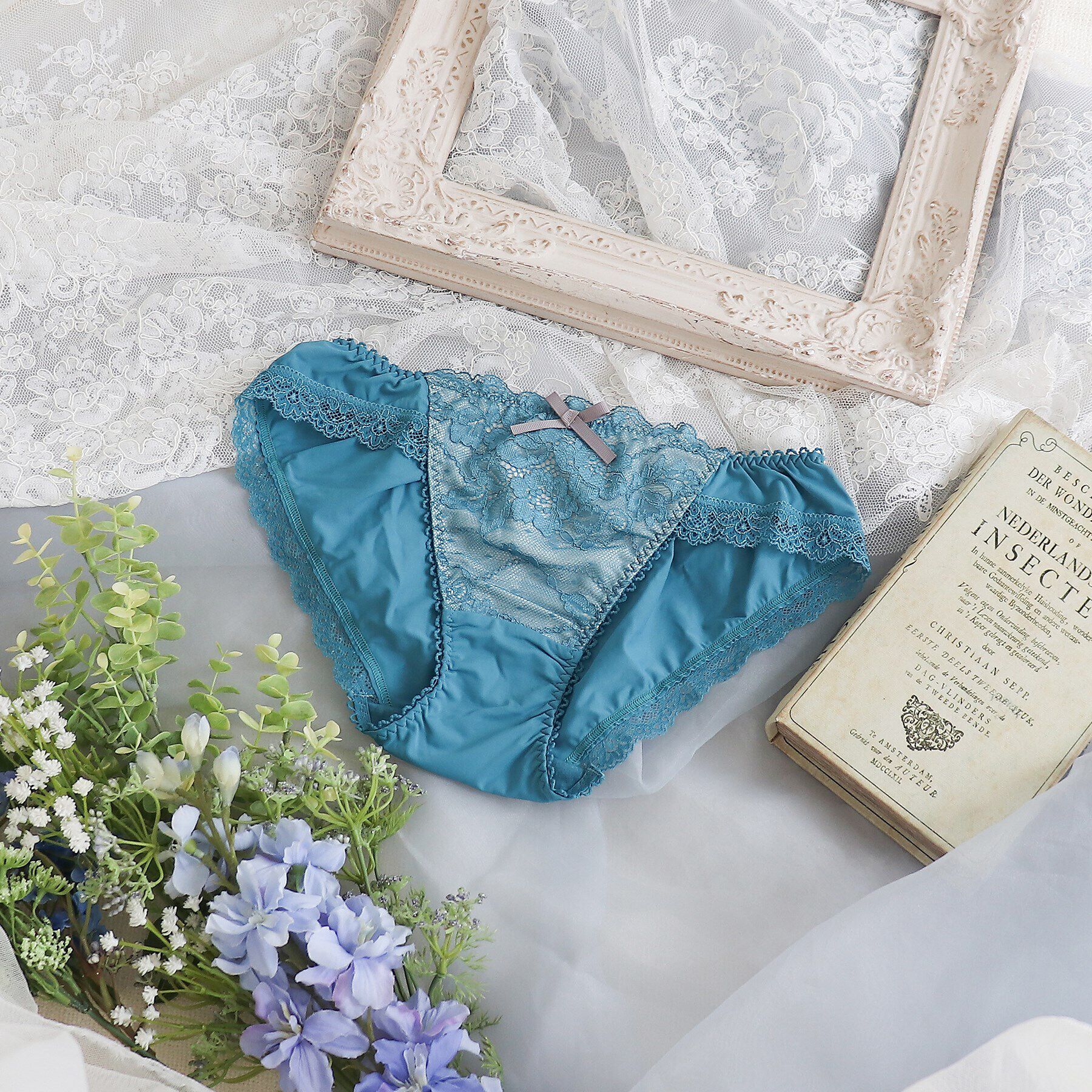 Risa Magli「ノーラ ノーマルショーツ」|インナー|ブルー(092)