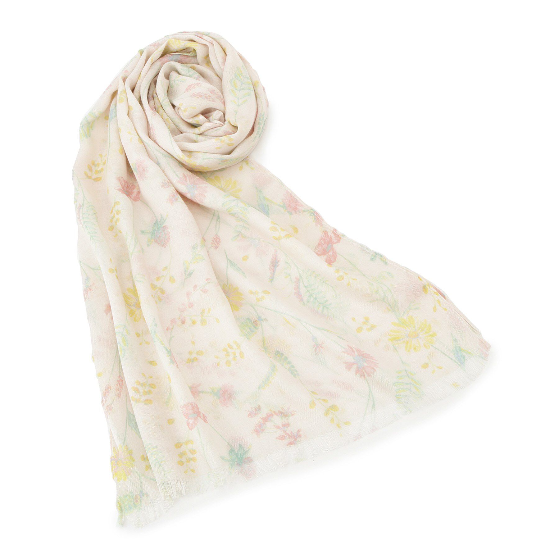 ITS&rsquo;DEMO「【UV／接触冷感／手洗い可】ボタニカルレーヨンストール」|ストール|ピンク(172)