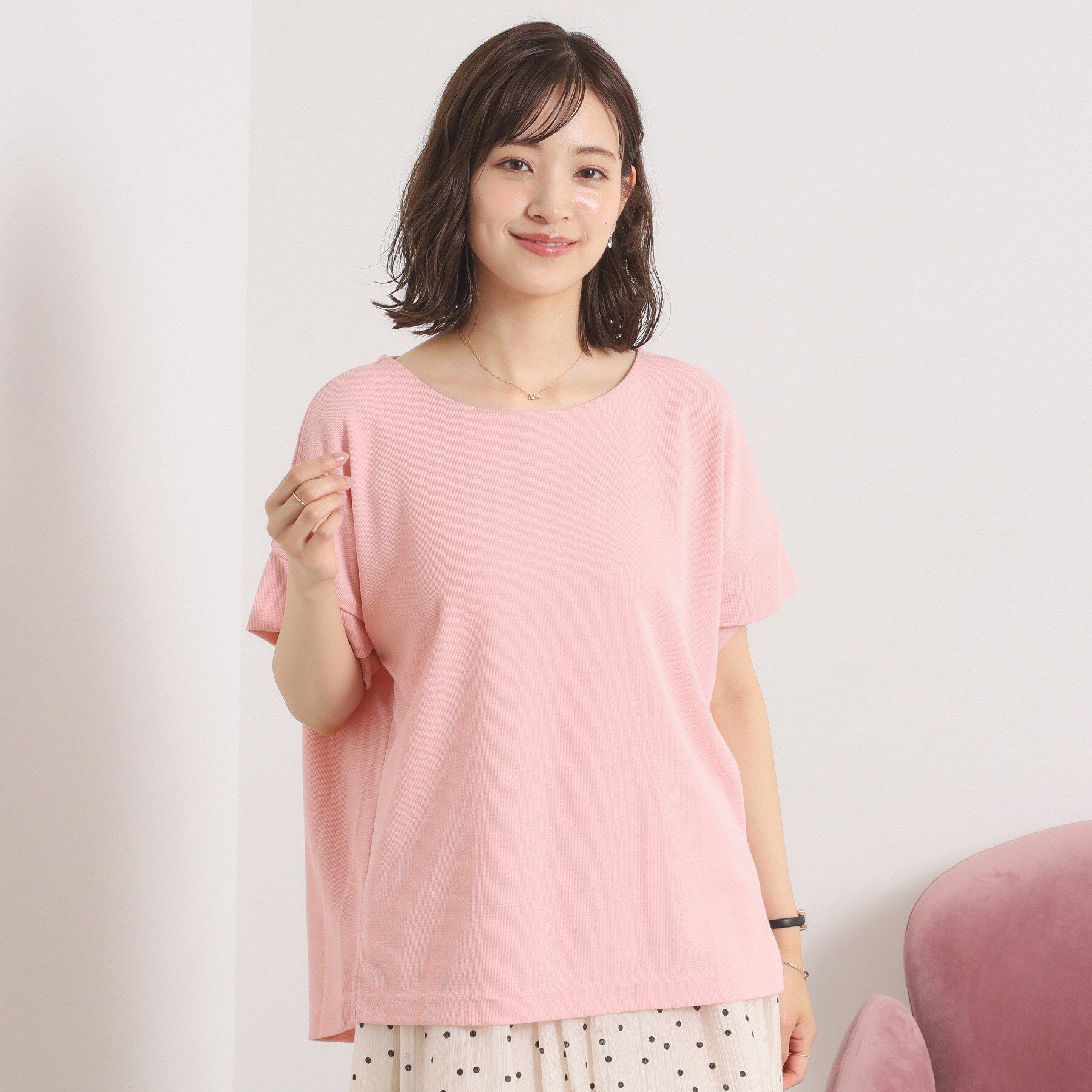 ITS&rsquo;DEMO「【接触冷感／吸水速乾／洗濯機OK】サカリバ袖タックプルオーバー」|Tシャツ・カットソー|