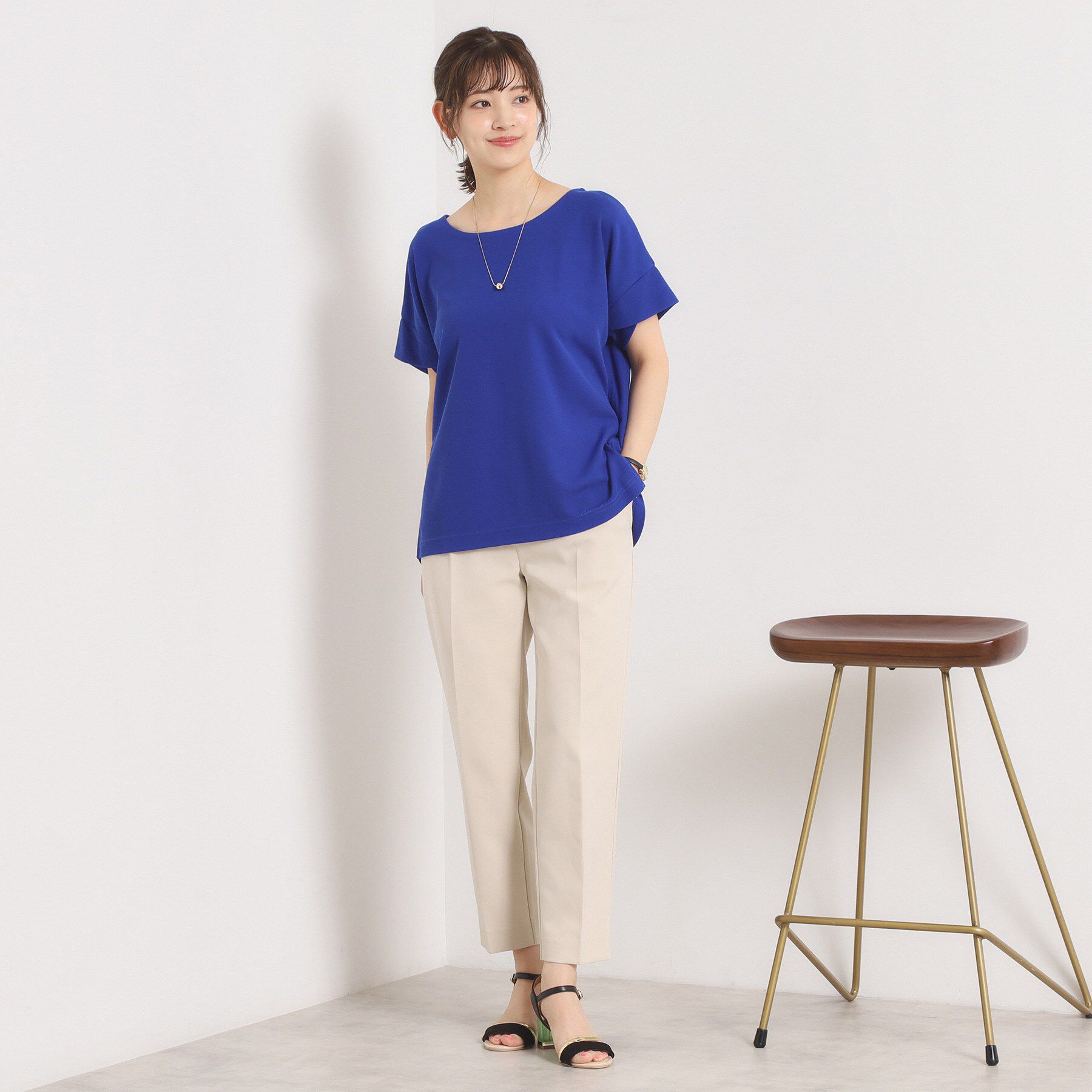 ITS&rsquo;DEMO「【接触冷感／吸水速乾／洗濯機OK】サカリバ袖タックプルオーバー」|Tシャツ・カットソー|