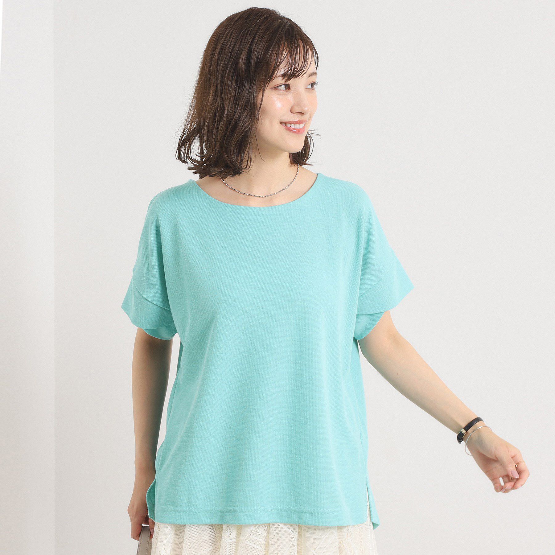 ITS&rsquo;DEMO「【接触冷感／吸水速乾／洗濯機OK】サカリバ袖タックプルオーバー」|Tシャツ・カットソー|