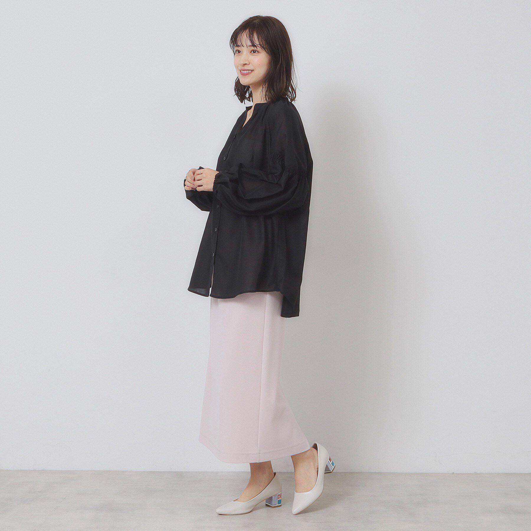 ITS&rsquo;DEMO「【手洗い可】シアーボリューム袖ブラウス」|シャツ・ブラウス|