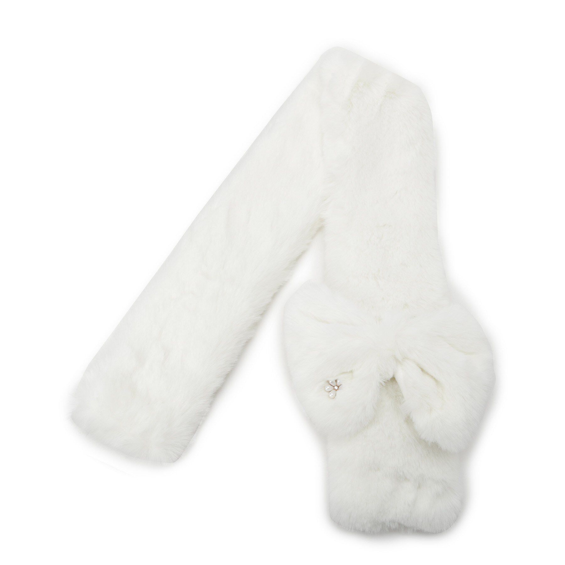 ITS&rsquo;DEMO「リボンモチーフファーマフラー」|ストール|