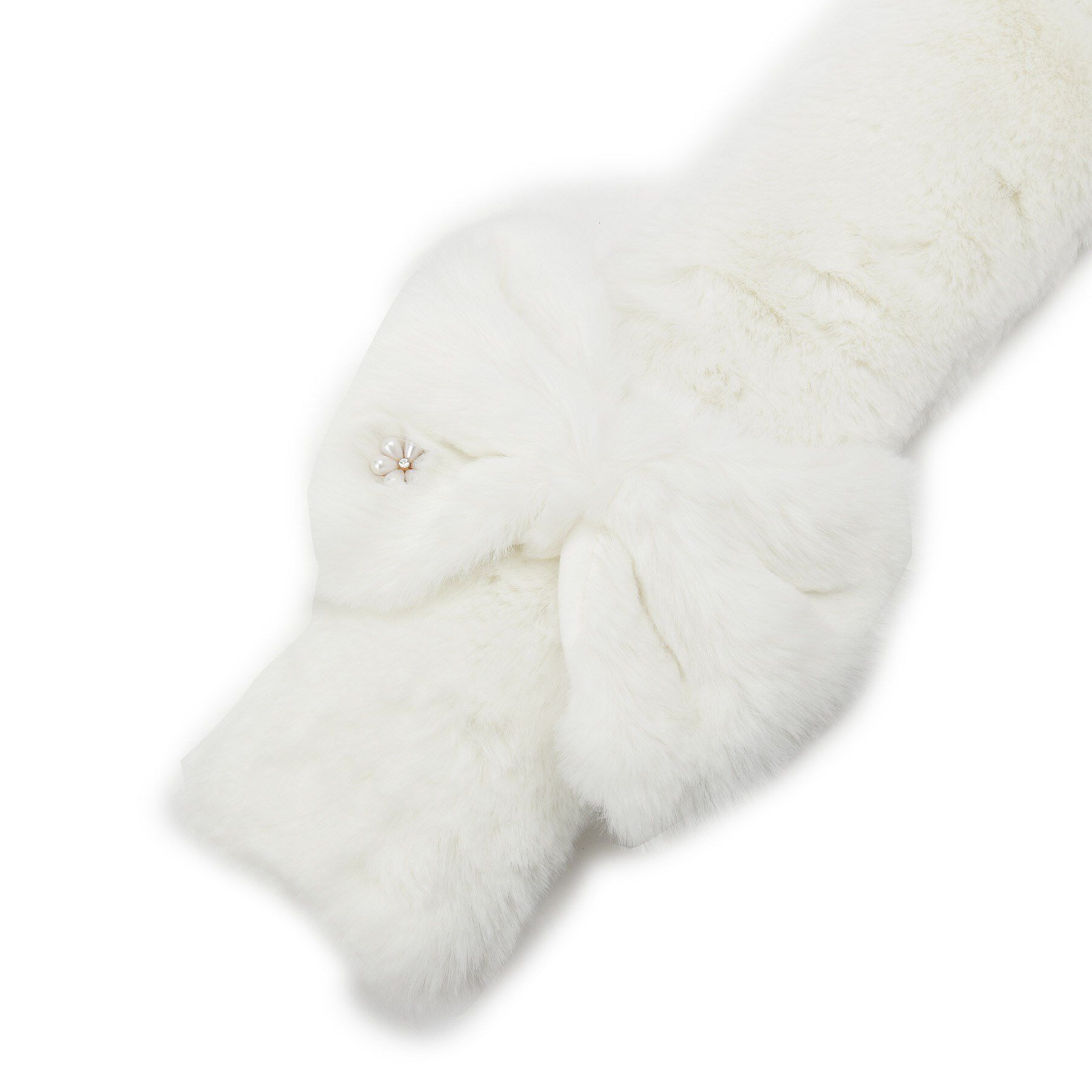 ITS&rsquo;DEMO「リボンモチーフファーマフラー」|ストール|