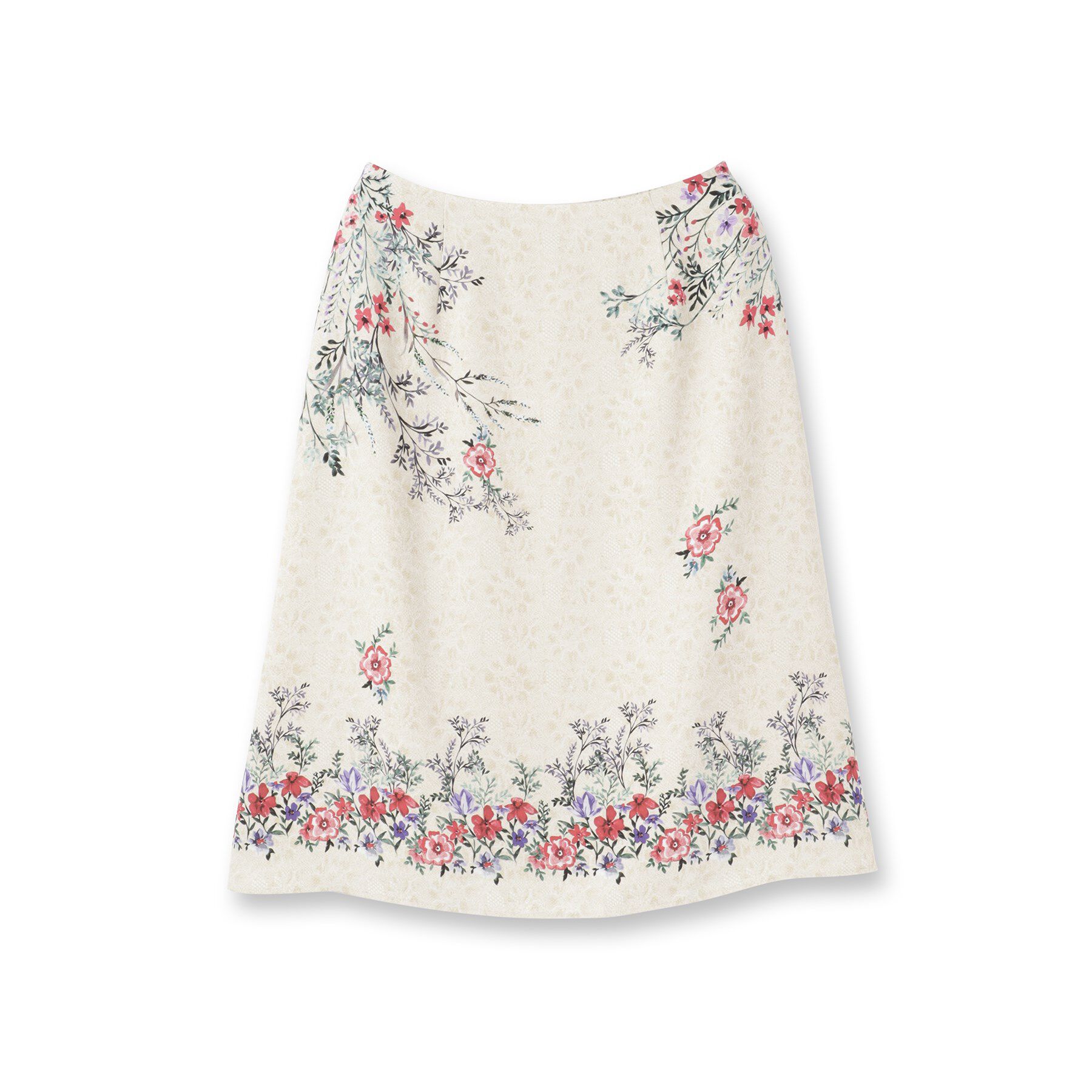 SunaUna「【co creation and yours／SS～L】オリエンタル柄パネルスカート」|スカート|