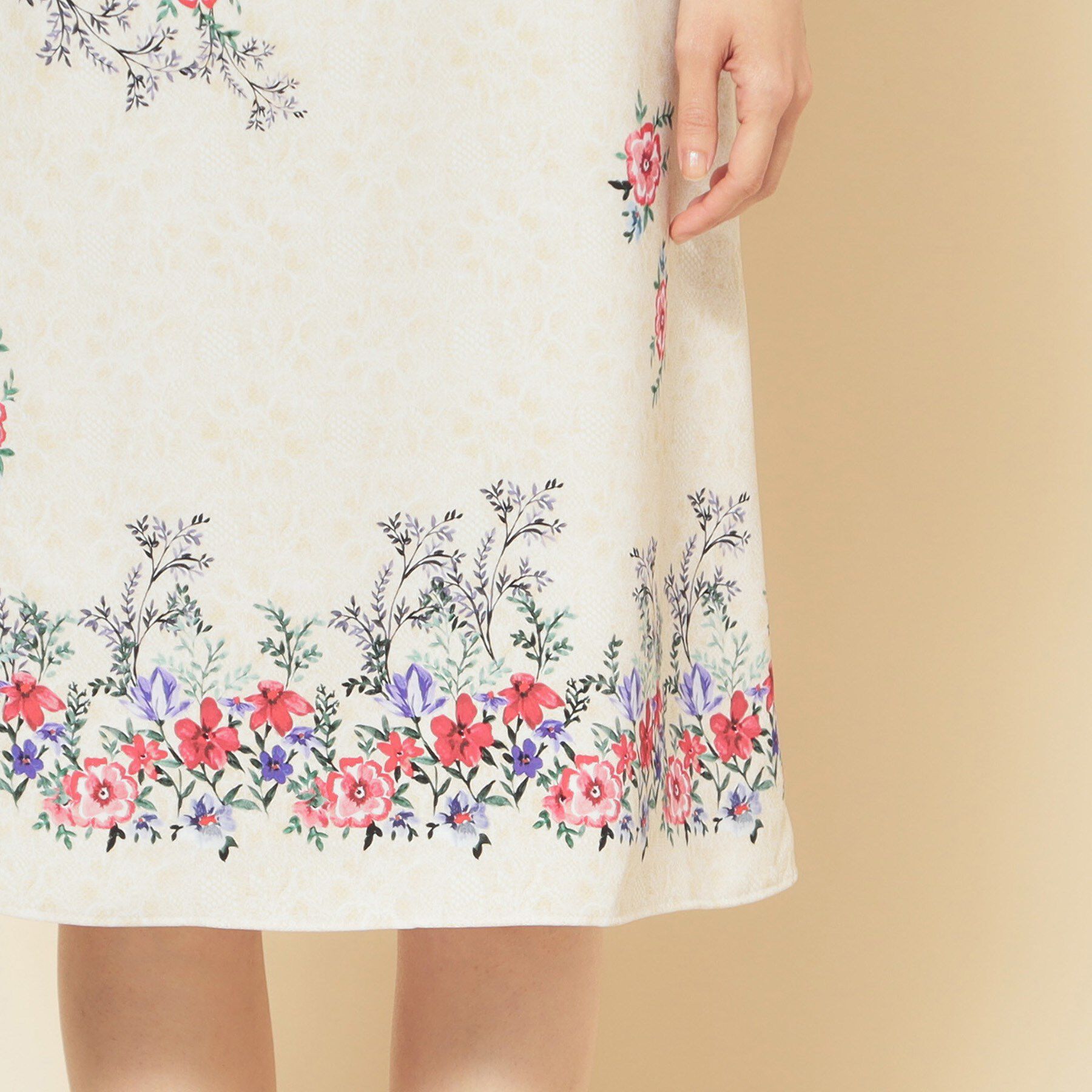 SunaUna「【co creation and yours／SS～L】オリエンタル柄パネルスカート」|スカート|