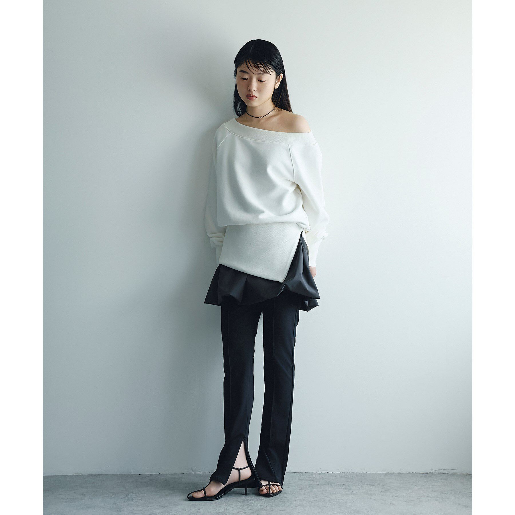 CODE A「off－shoulder sweat」|パーカー|