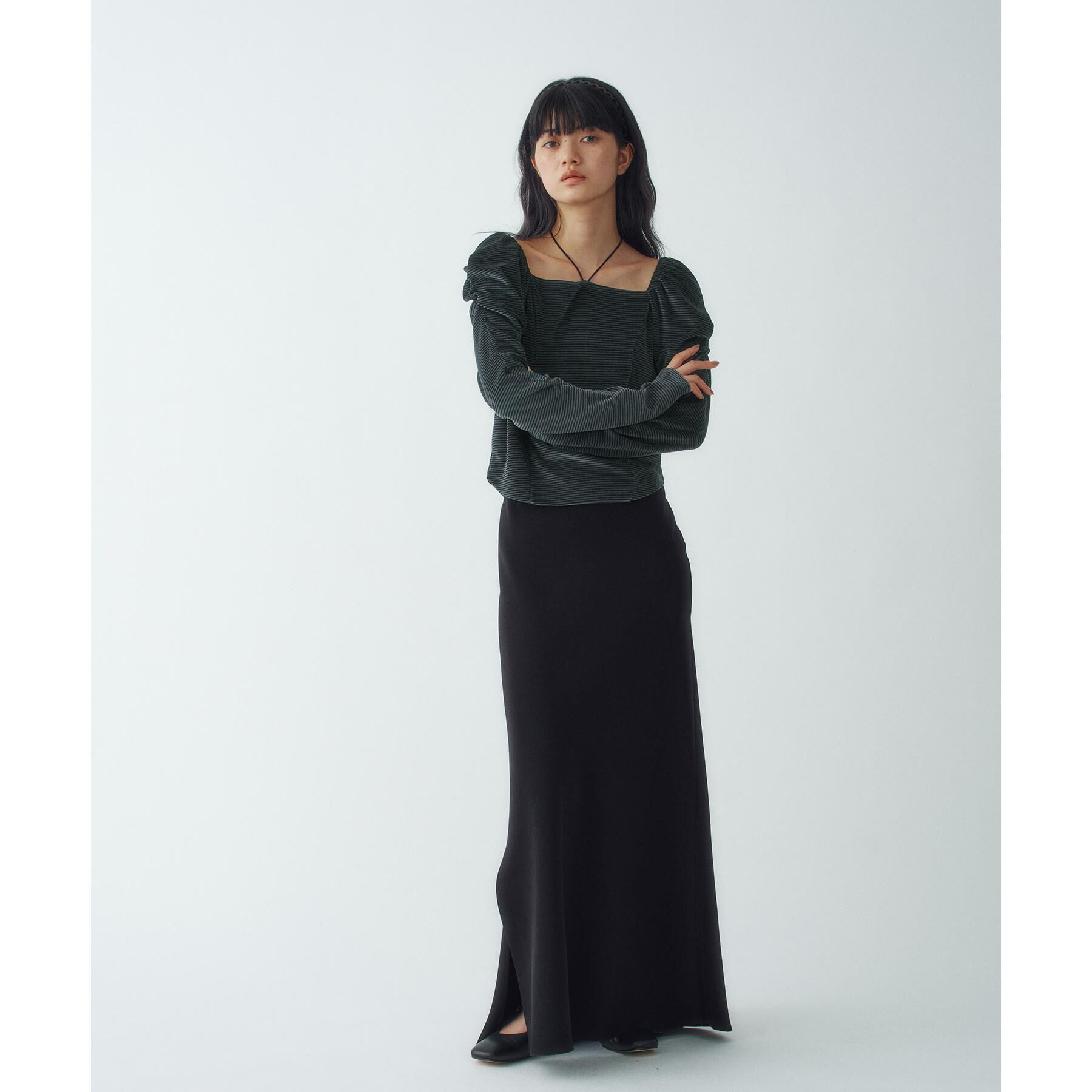 CODE A「easy－fit long skirt」|スカート|
