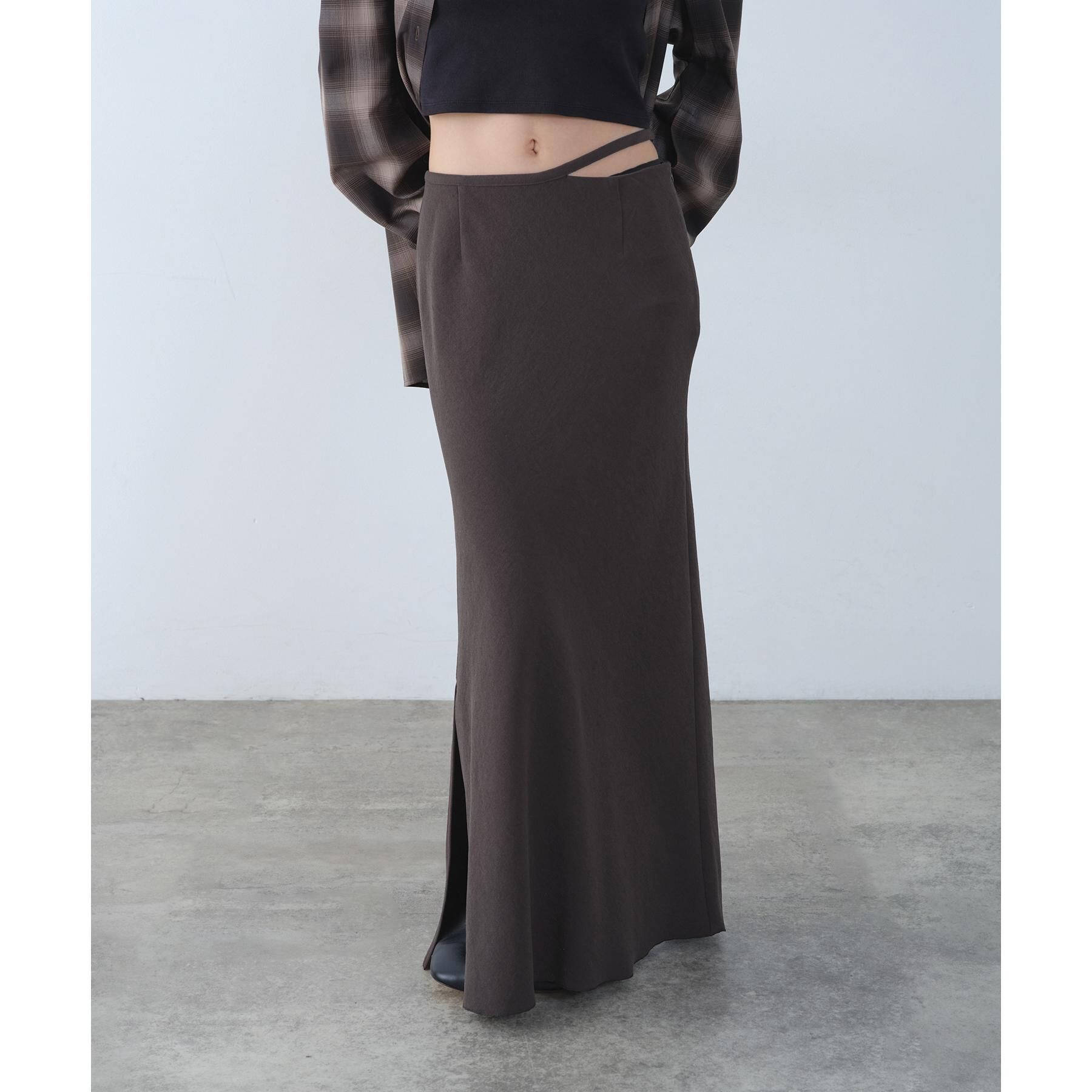 CODE A「easy－fit long skirt」|スカート|トープ(054)