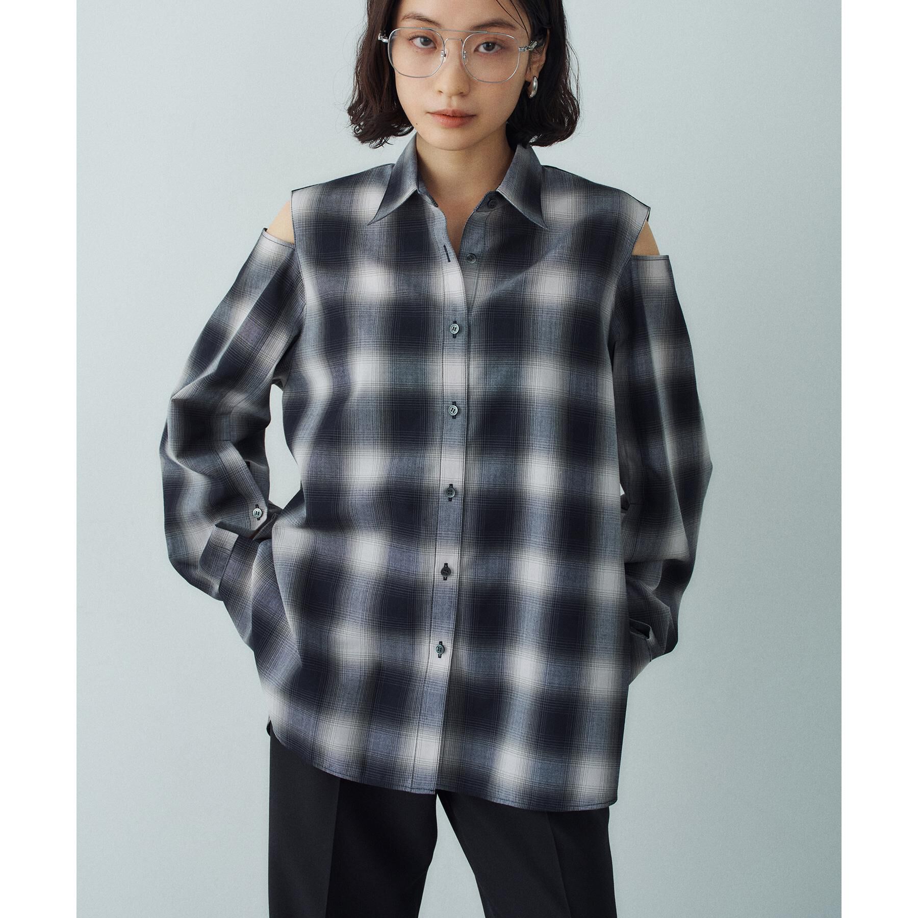 CODE A「shadow check over shirt」|シャツ・ブラウス|