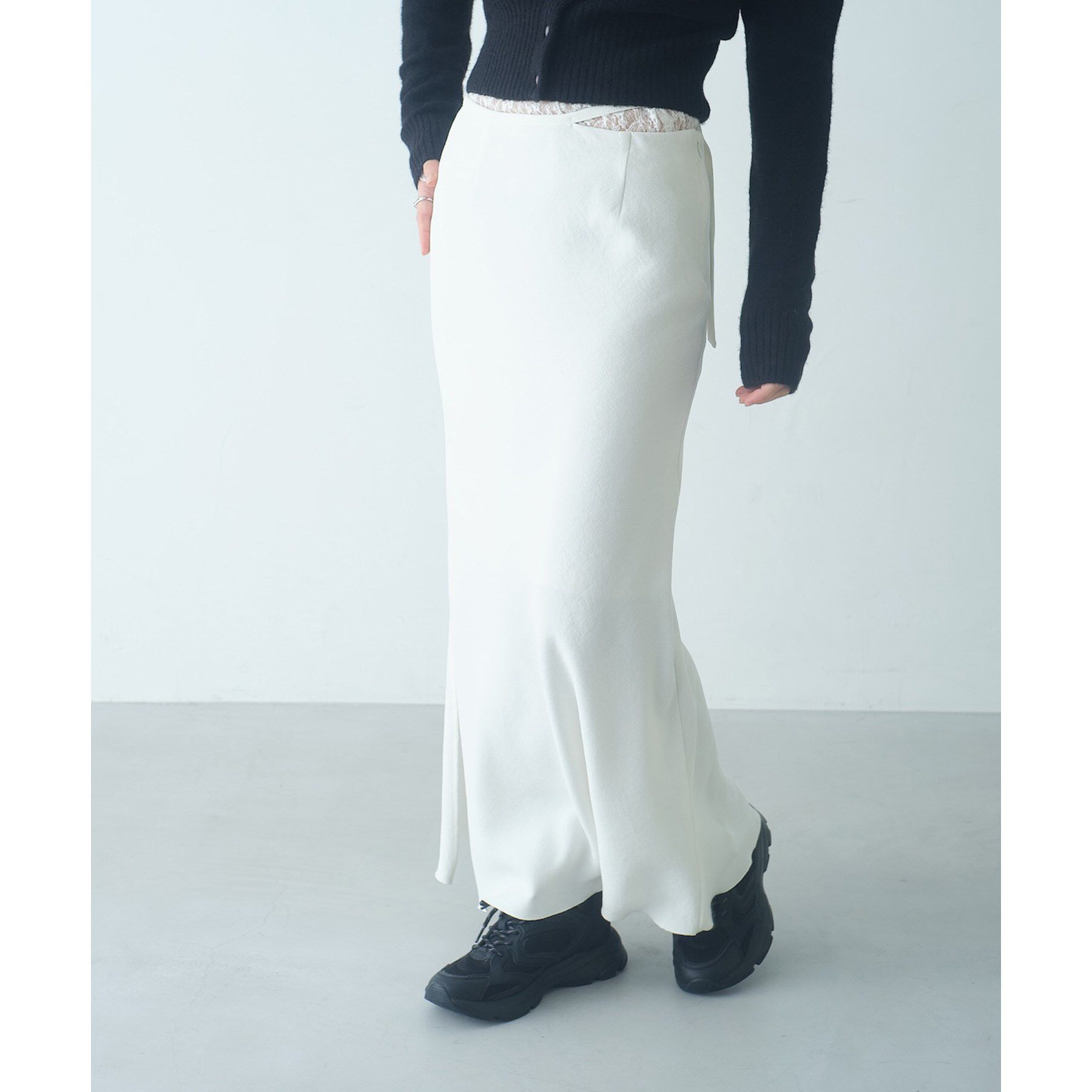 CODE A「【Re】easy－fit long skirt」|スカート|