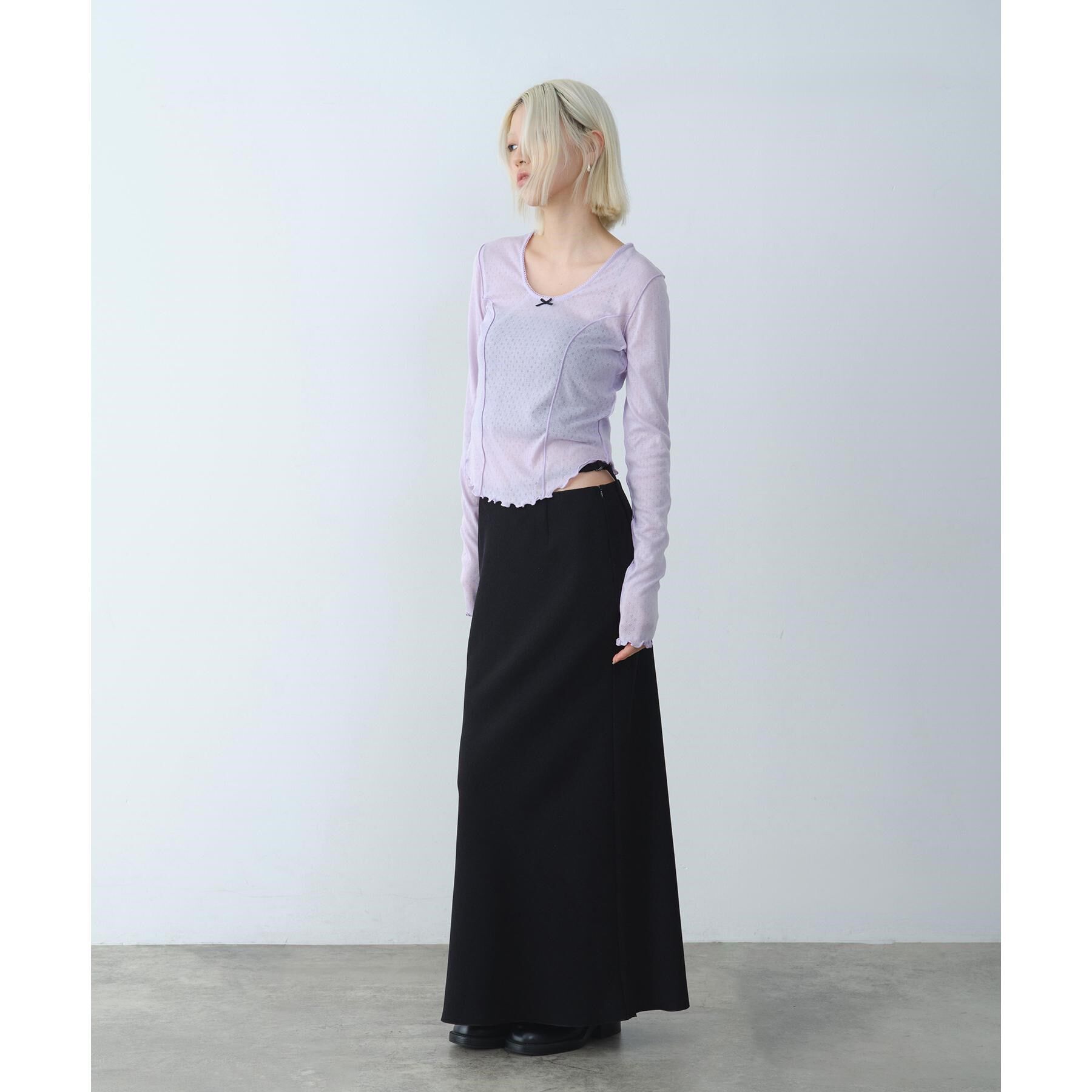 CODE A「【Re】easy－fit long skirt」|スカート|