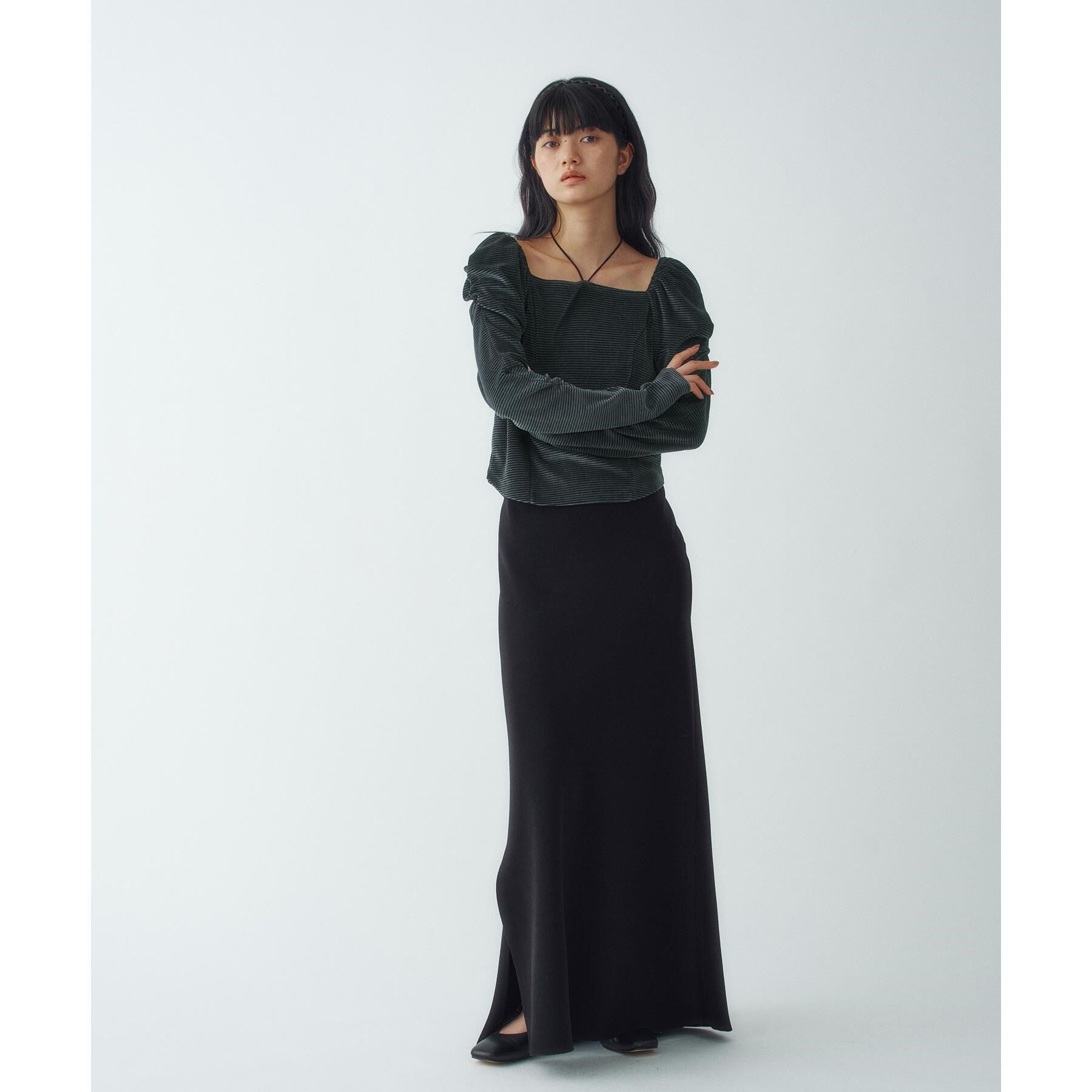 CODE A「【Re】easy－fit long skirt」|スカート|