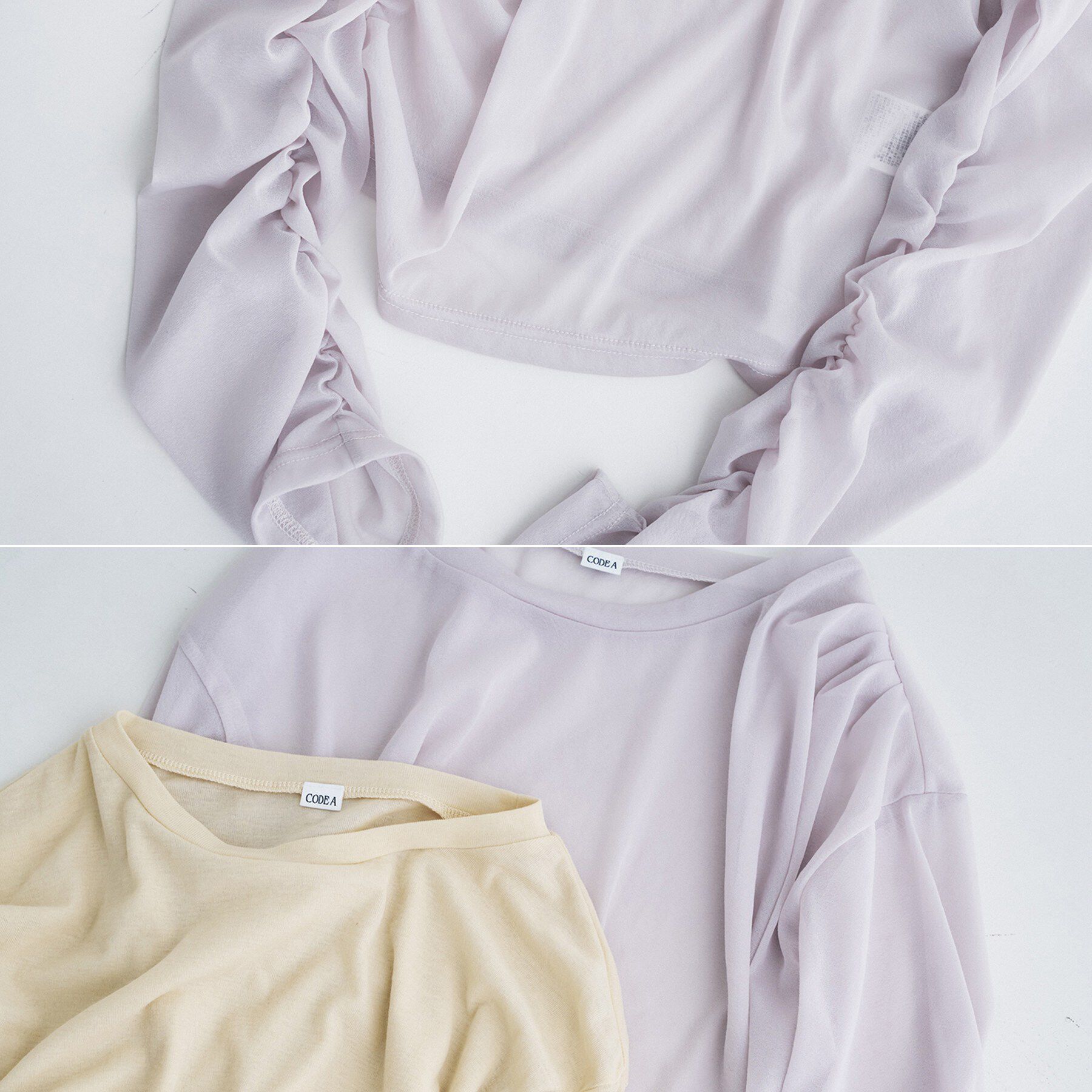 CODE A「sheer combi layer tops」|Tシャツ・カットソー|