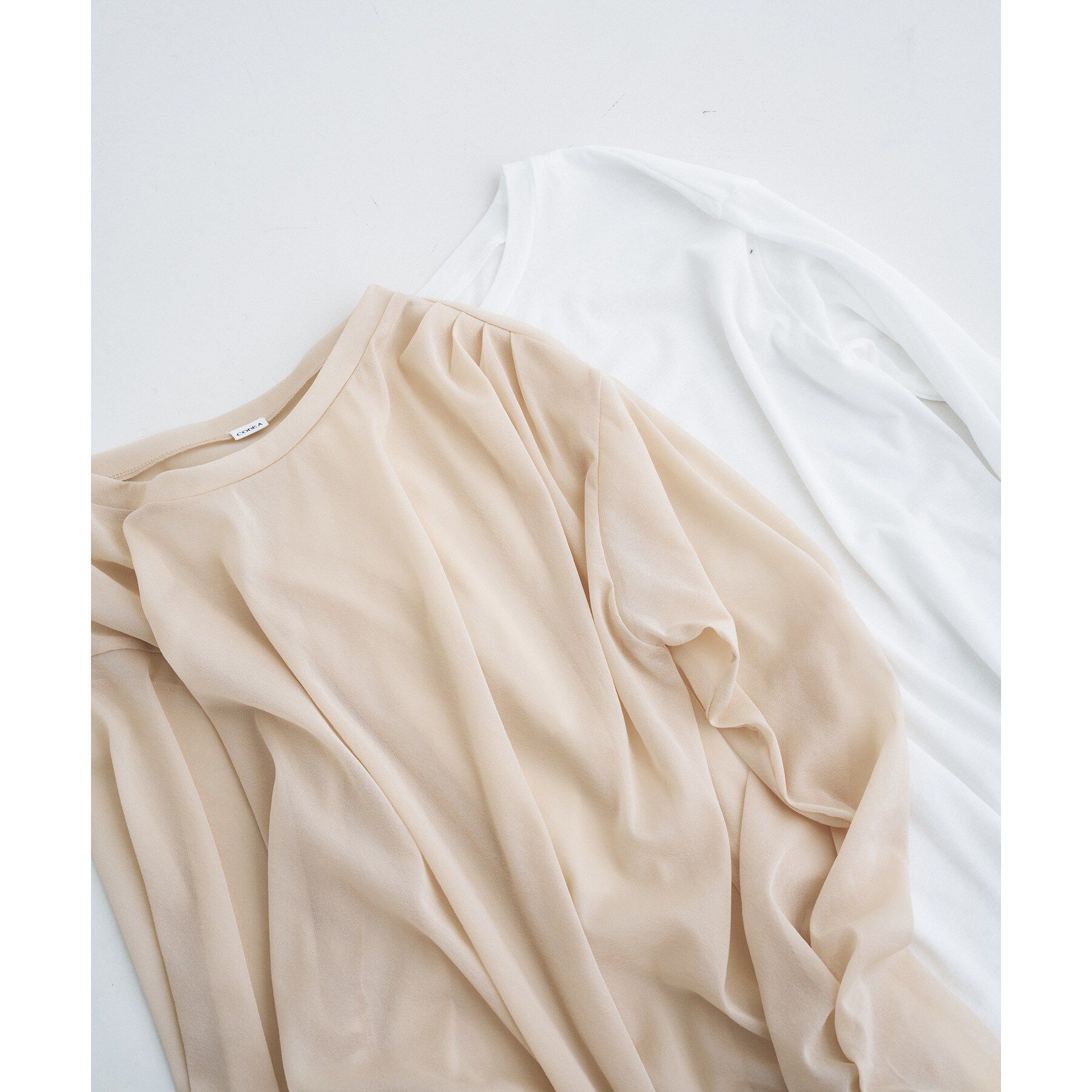 CODE A「sheer combi layer tops」|Tシャツ・カットソー|