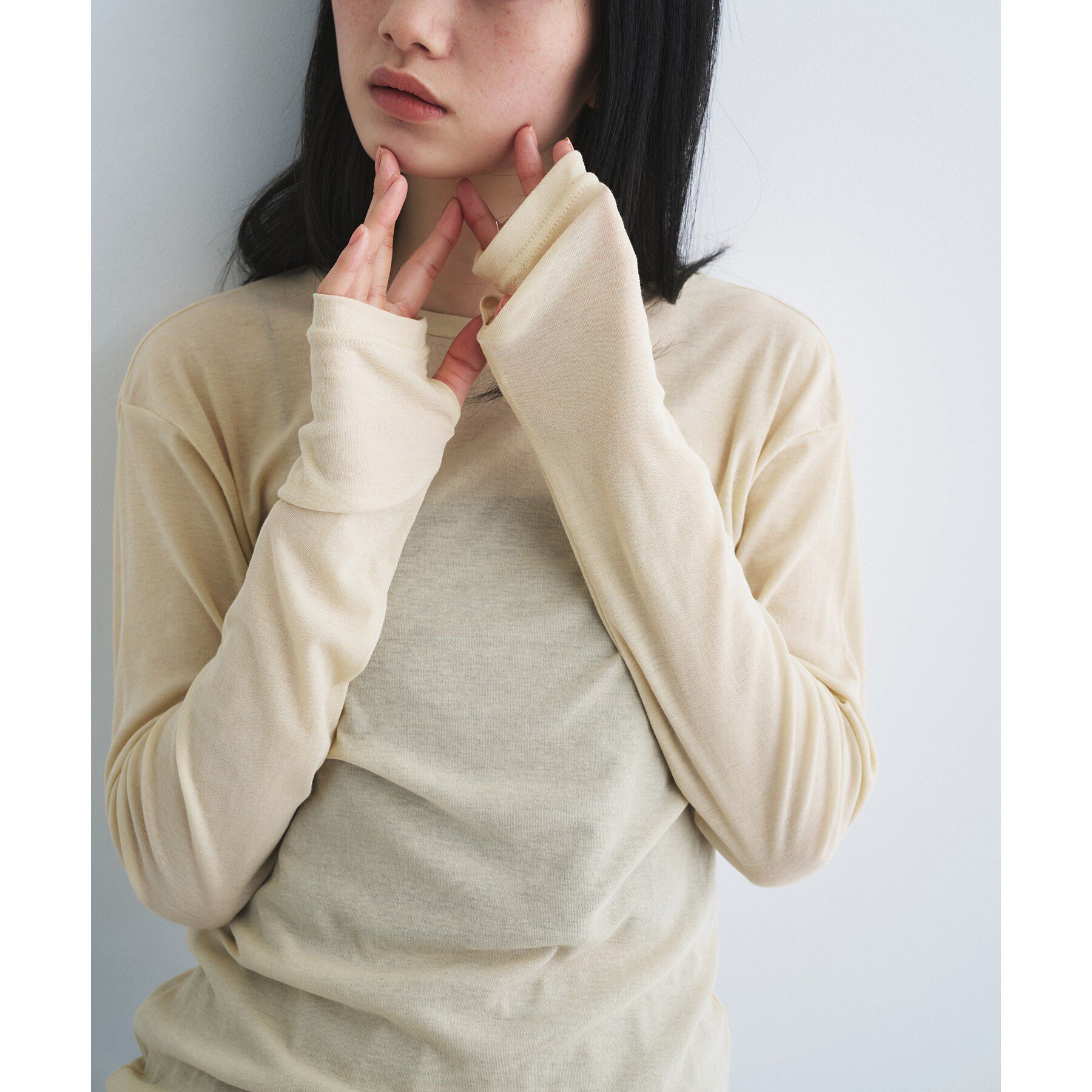 CODE A「sheer combi layer tops」|Tシャツ・カットソー|