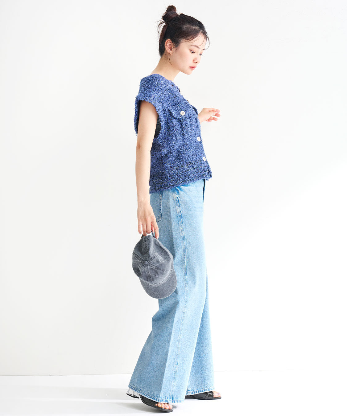 COCO DEAL「ツイーディニットベスト」|ニット・セーター|