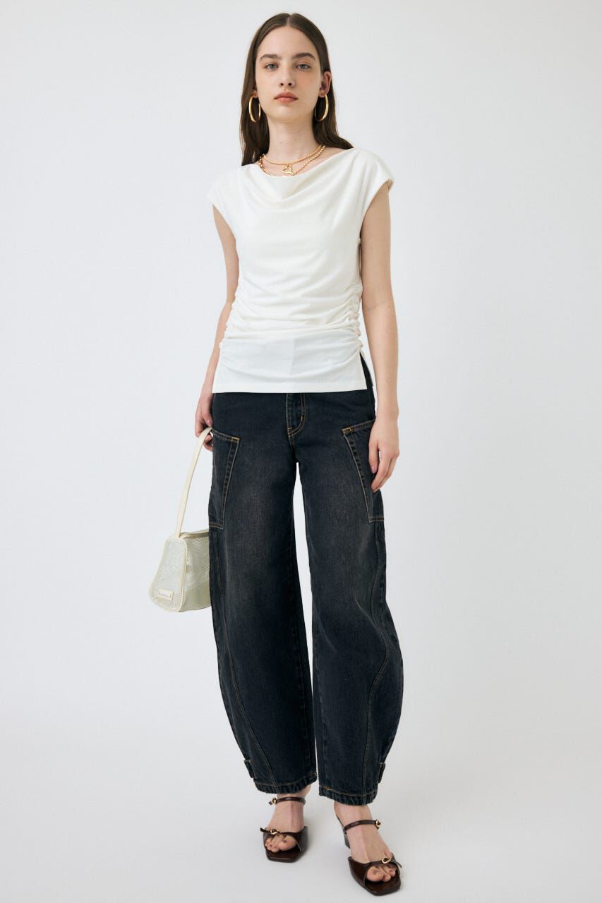 MOUSSY「NARROWED HEM コクーンストレート」|デニム|