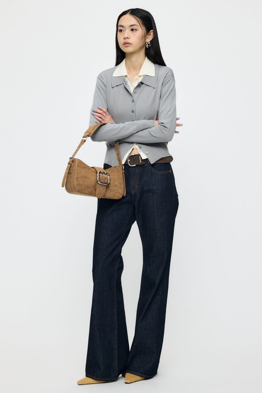 MOUSSY「HIGH GAUGE KNIT シャツ」|シャツ・ブラウス|