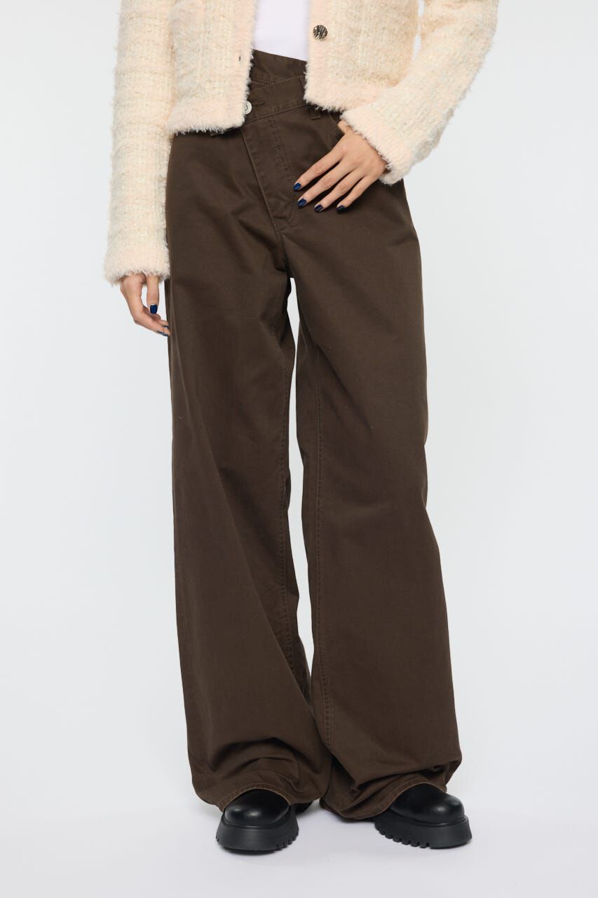 MOUSSY「CROSS CHINO WIDE STRAIGHT」|デニム|